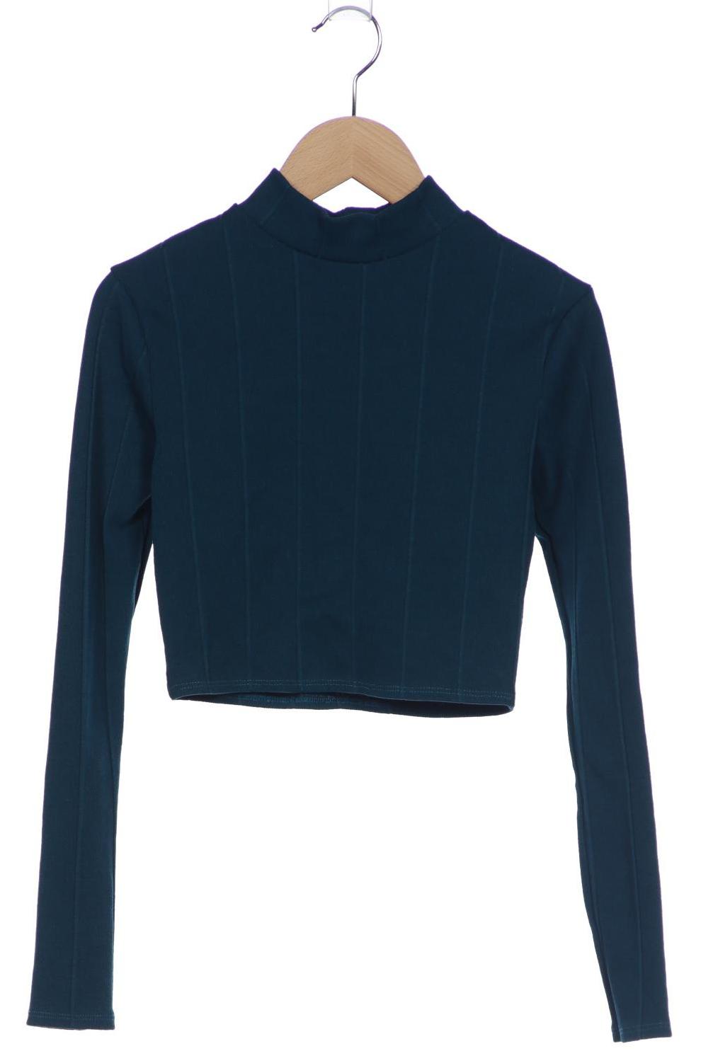 

Missguided Damen Langarmshirt, türkis, Gr. 34