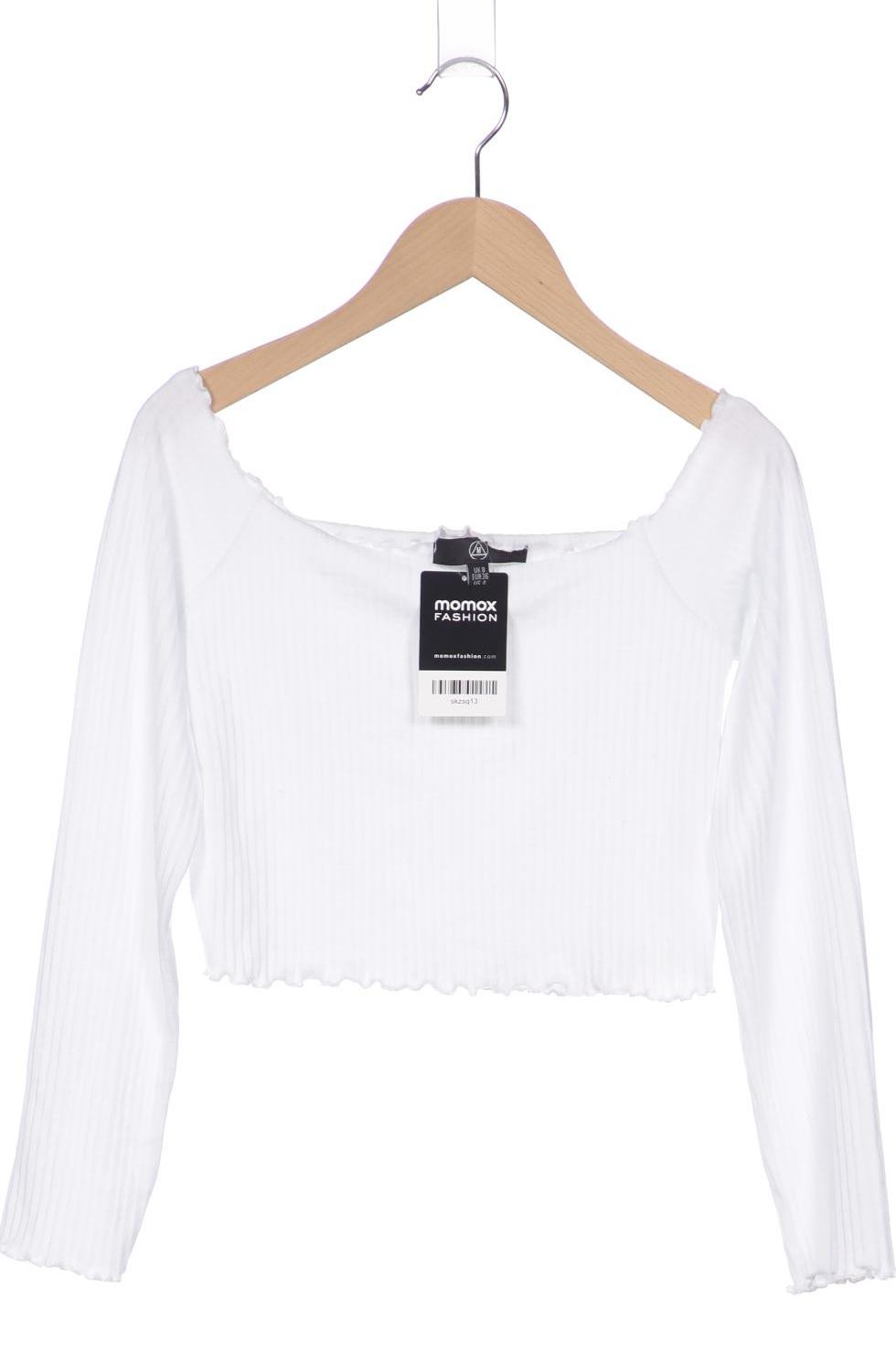 

Missguided Petite Damen Langarmshirt, weiß, Gr. 36