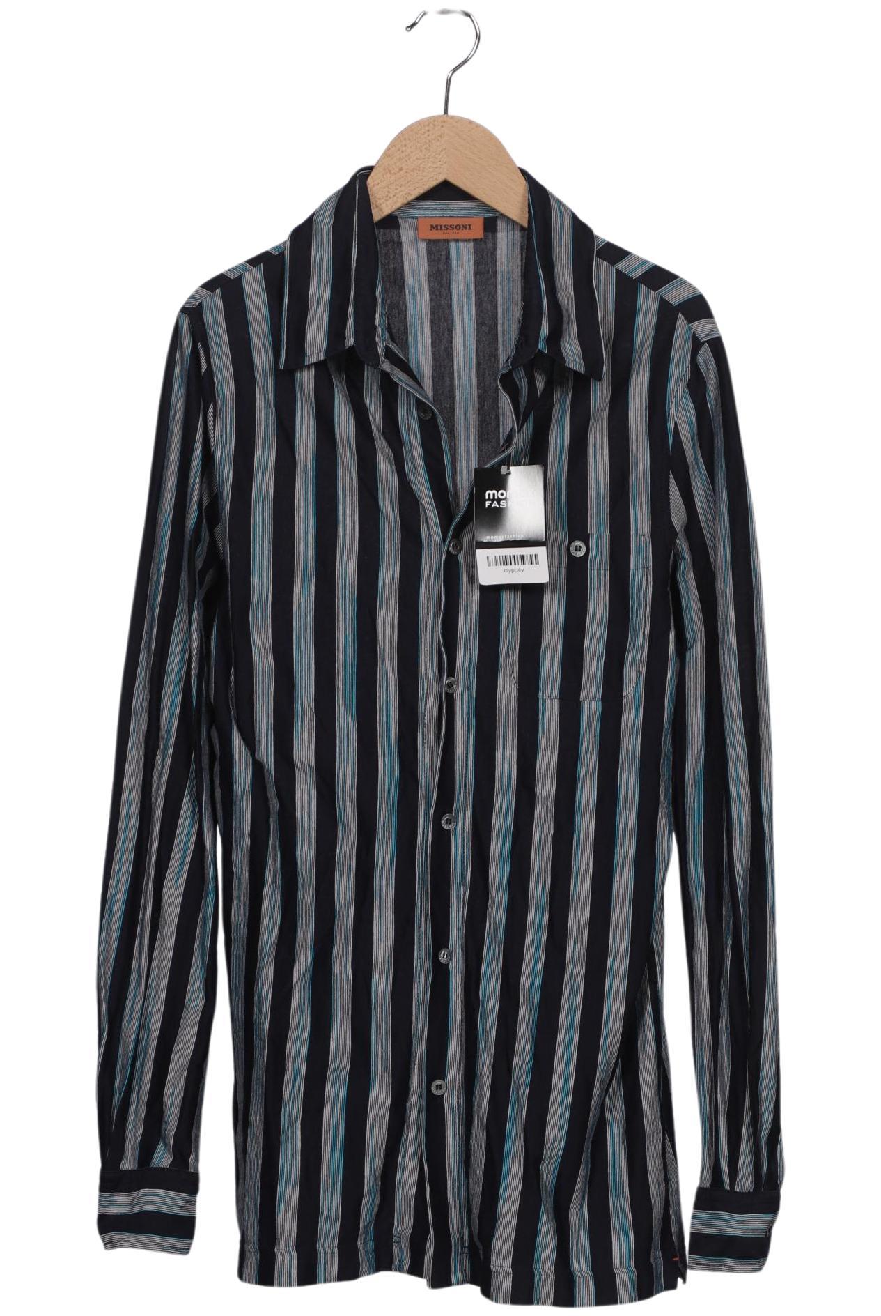 

Missoni Herren Hemd, marineblau, Gr. 46