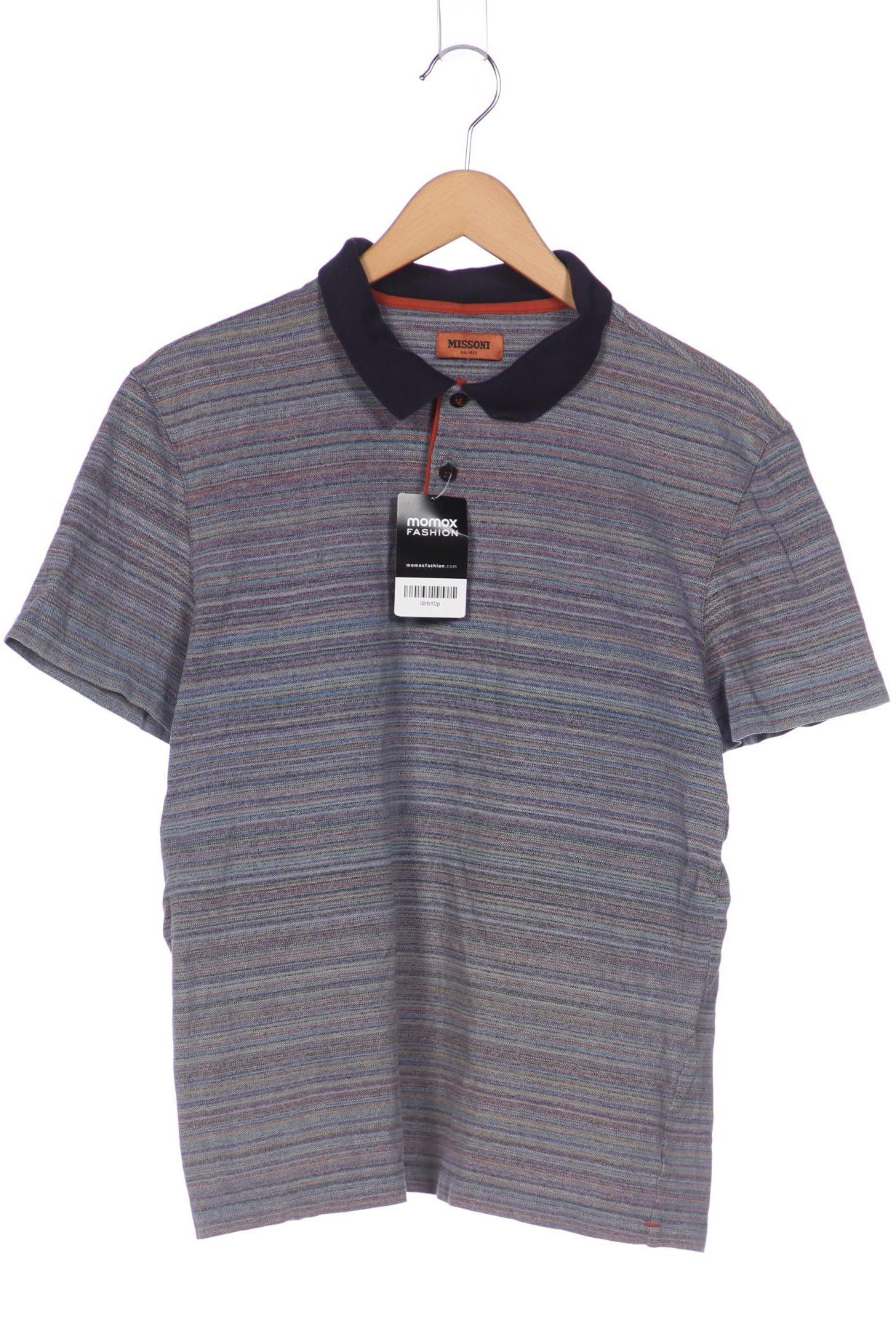

Missoni Herren Poloshirt, blau, Gr. 52