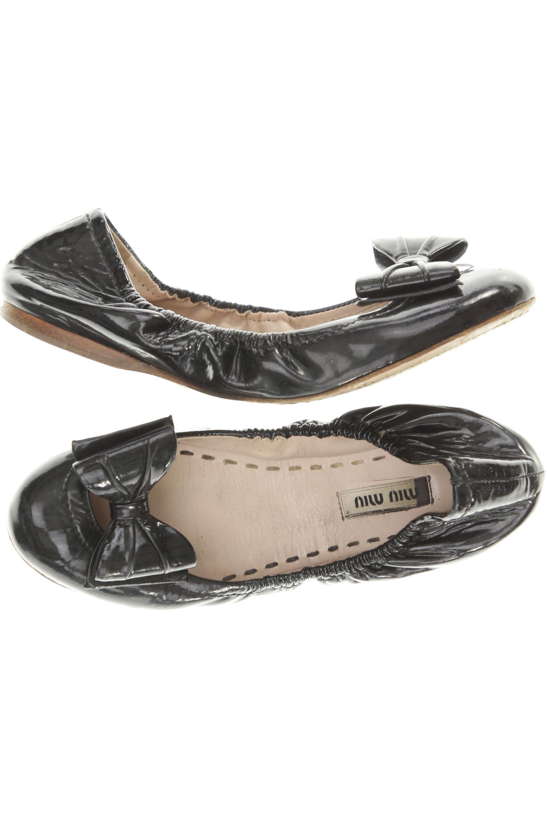 

Miu Miu Damen Ballerinas, schwarz, Gr. 36.5
