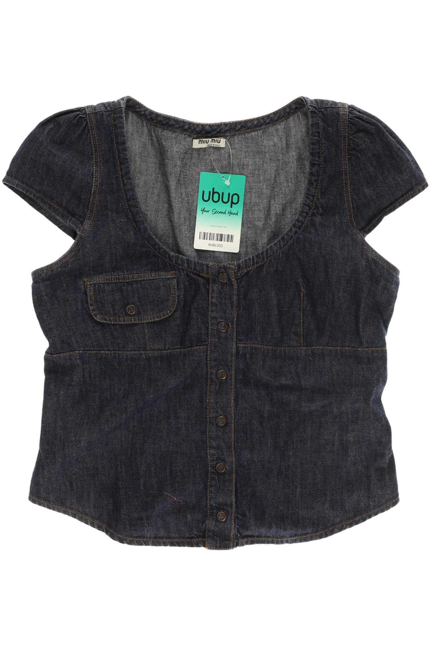 

Miu Miu Damen Bluse, blau, Gr. 38