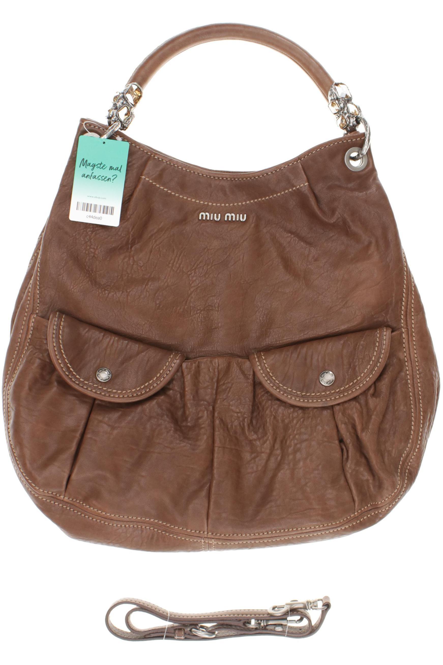

Miu Miu Damen Handtasche, braun, Gr.