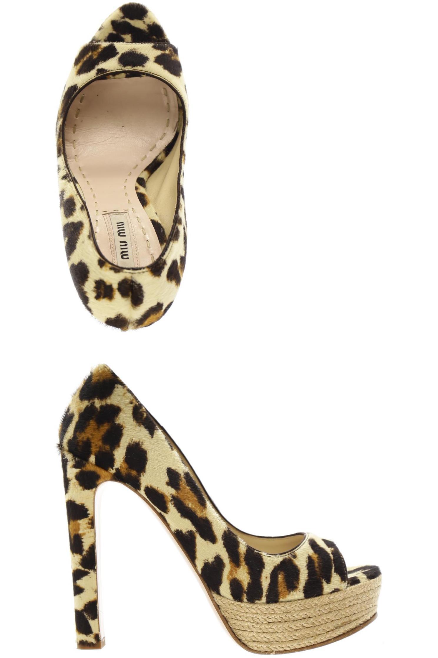 

Miu Miu Damen Pumps, beige, Gr. 36.5