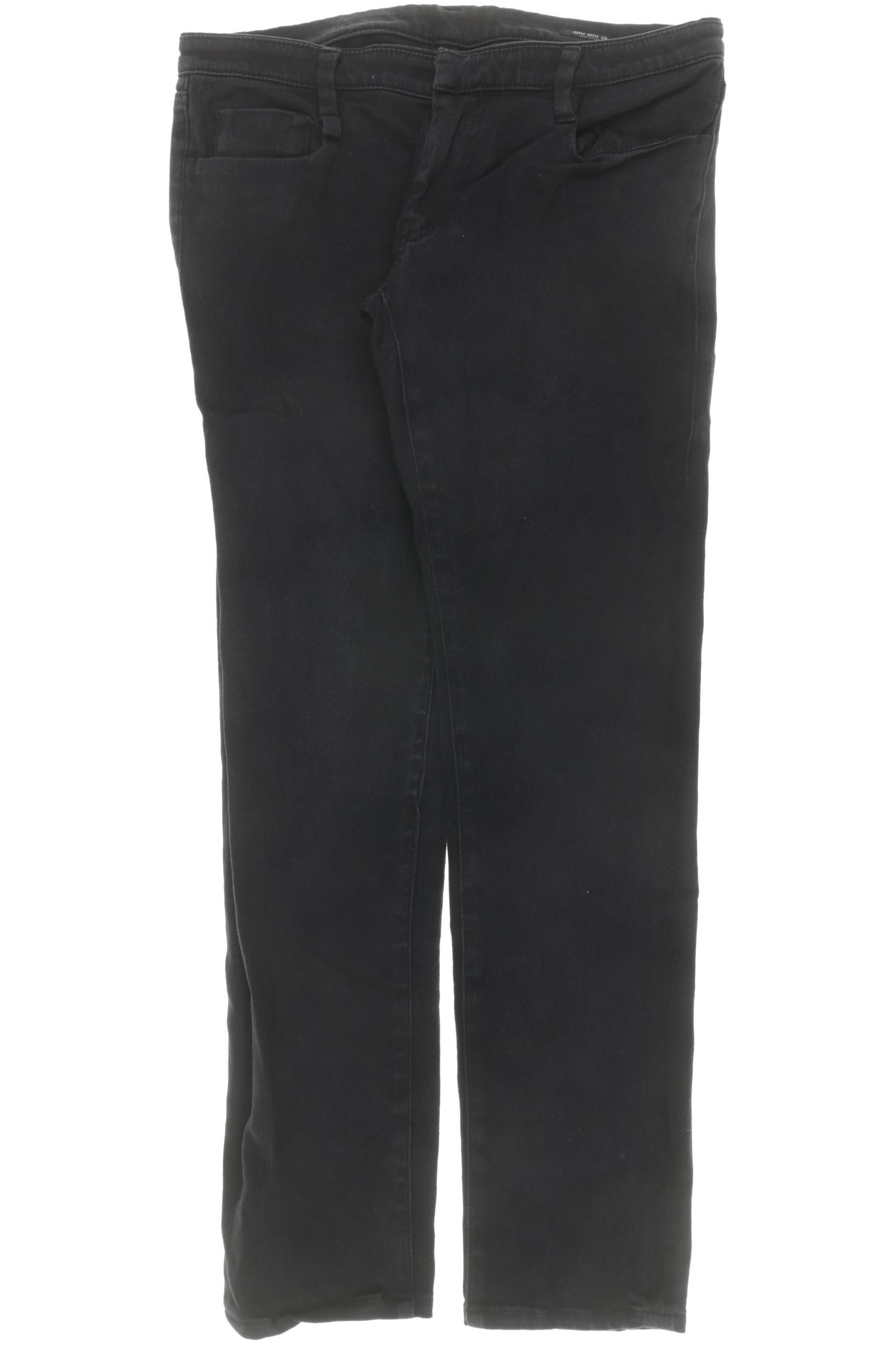 

Miu Miu Damen Stoffhose, schwarz, Gr. 30