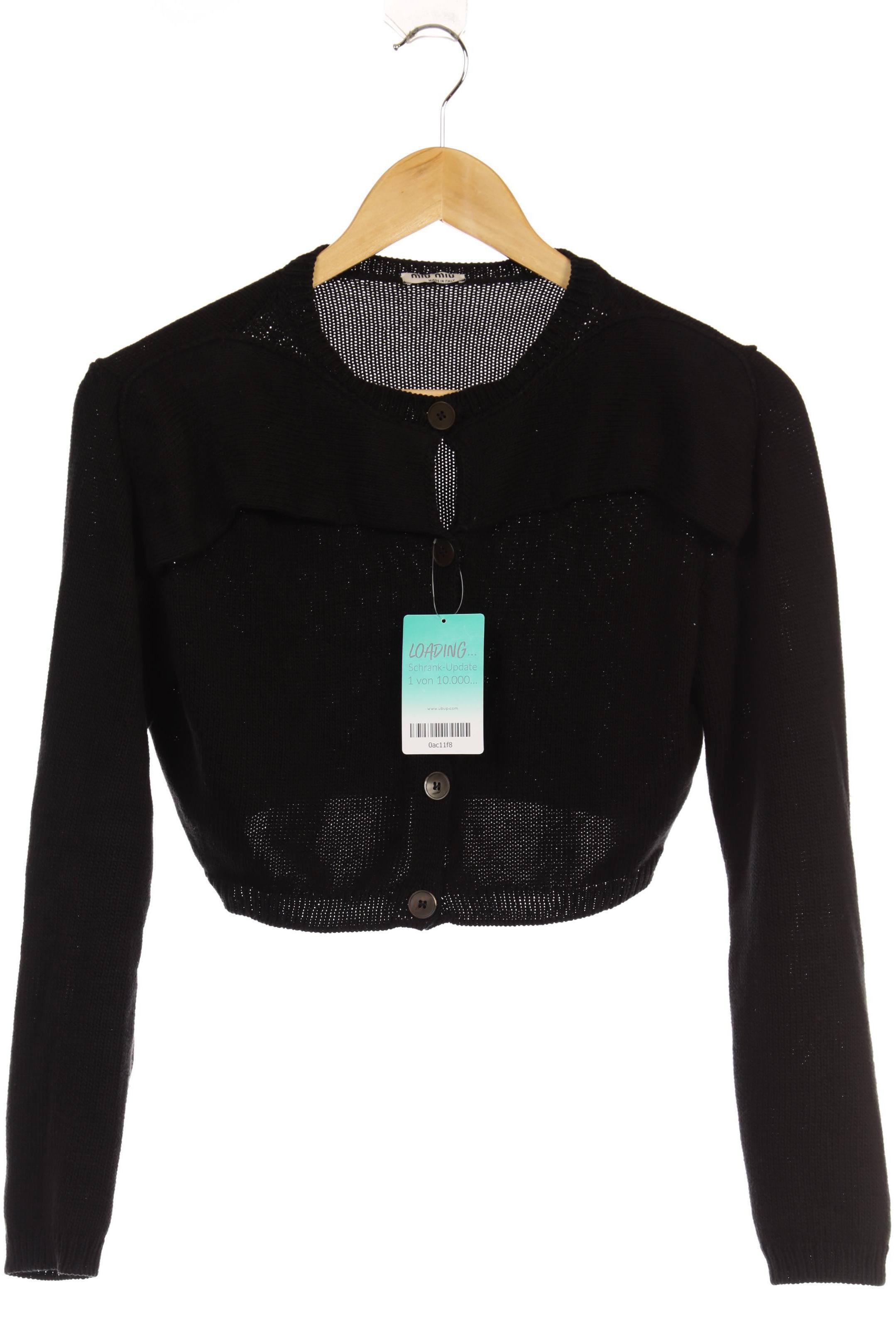 

Miu Miu Damen Strickjacke, schwarz, Gr.