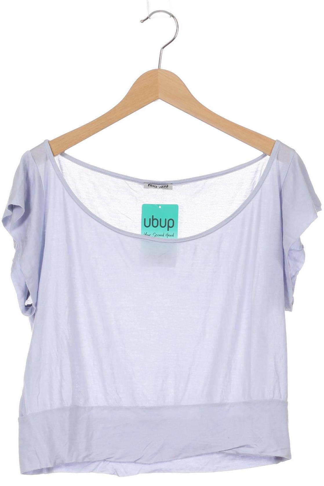 

Miu Miu Damen T-Shirt, blau, Gr.