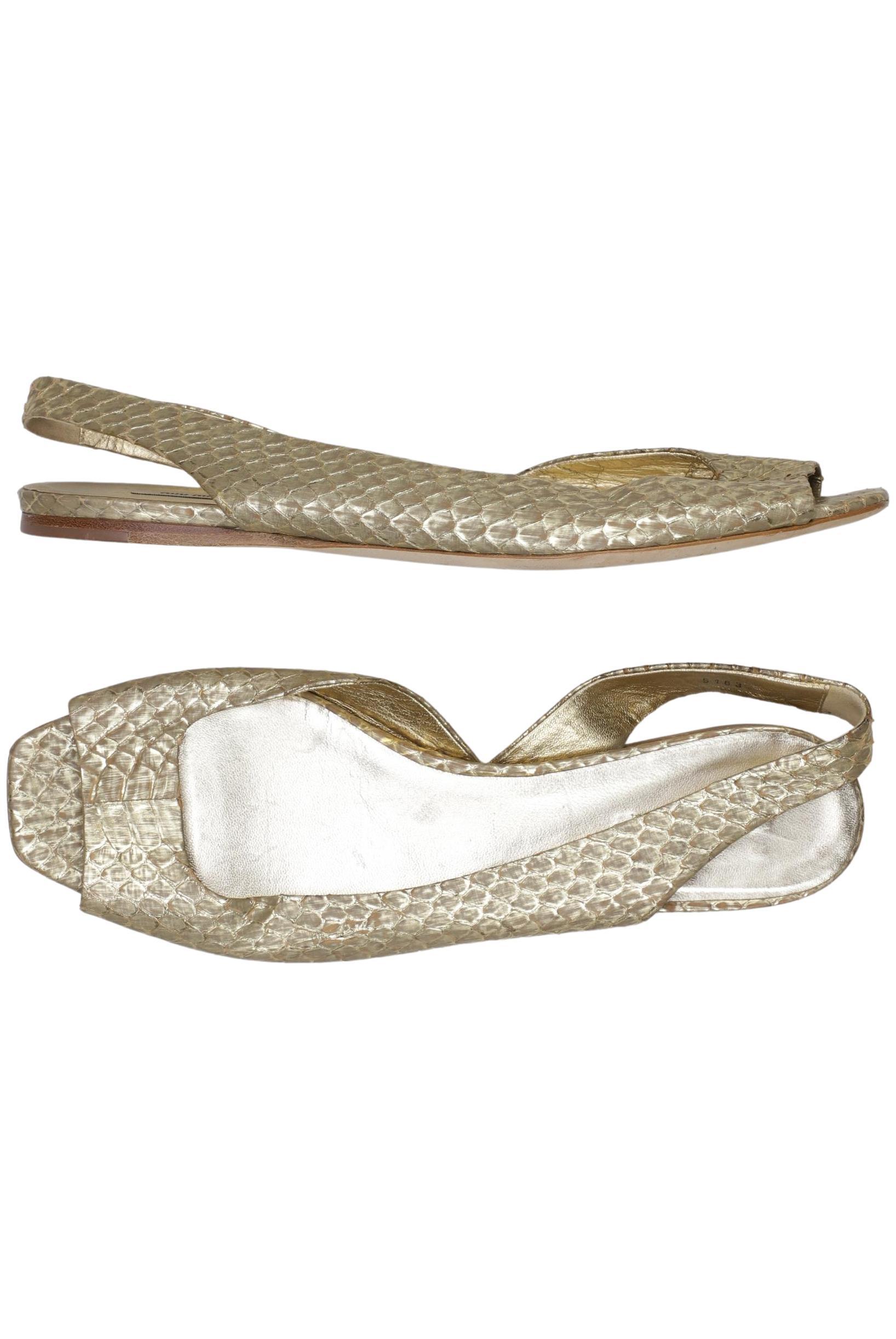 

Miu Miu Damen Sandale, gold, Gr. 39.5