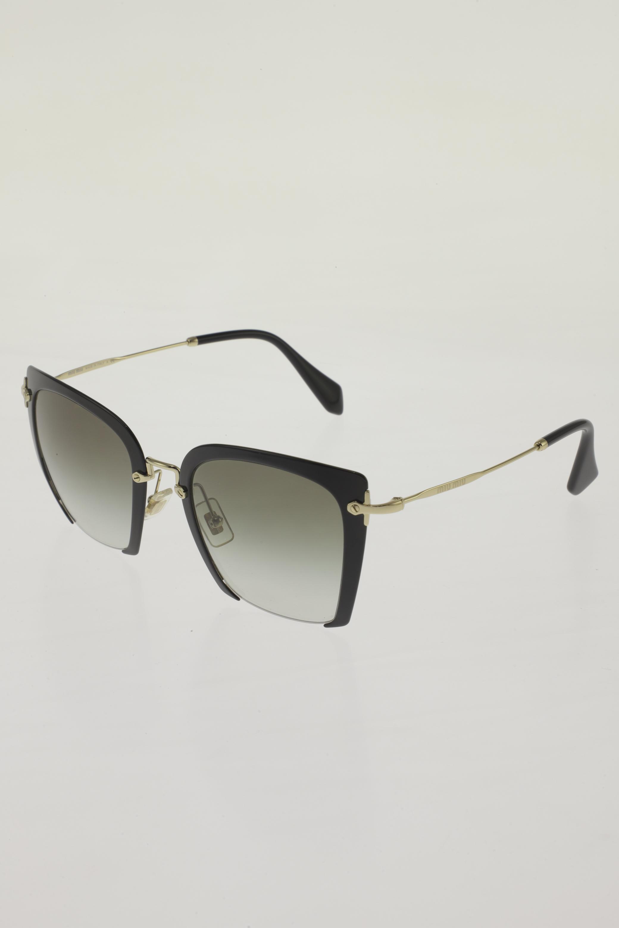 

Miu Miu Damen Sonnenbrille, schwarz, Gr.