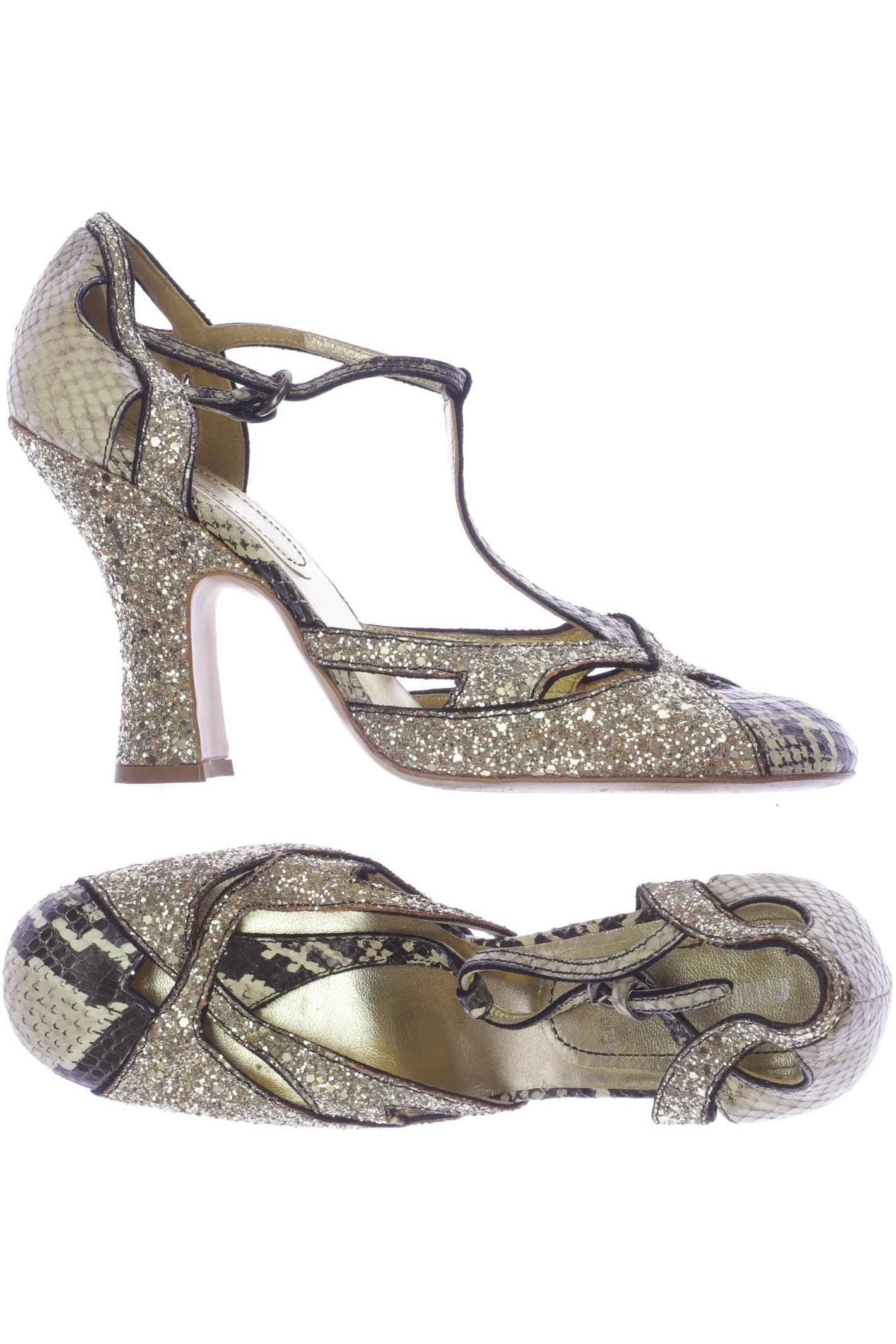 

Miu Miu Damen Pumps, gold, Gr. 37.5
