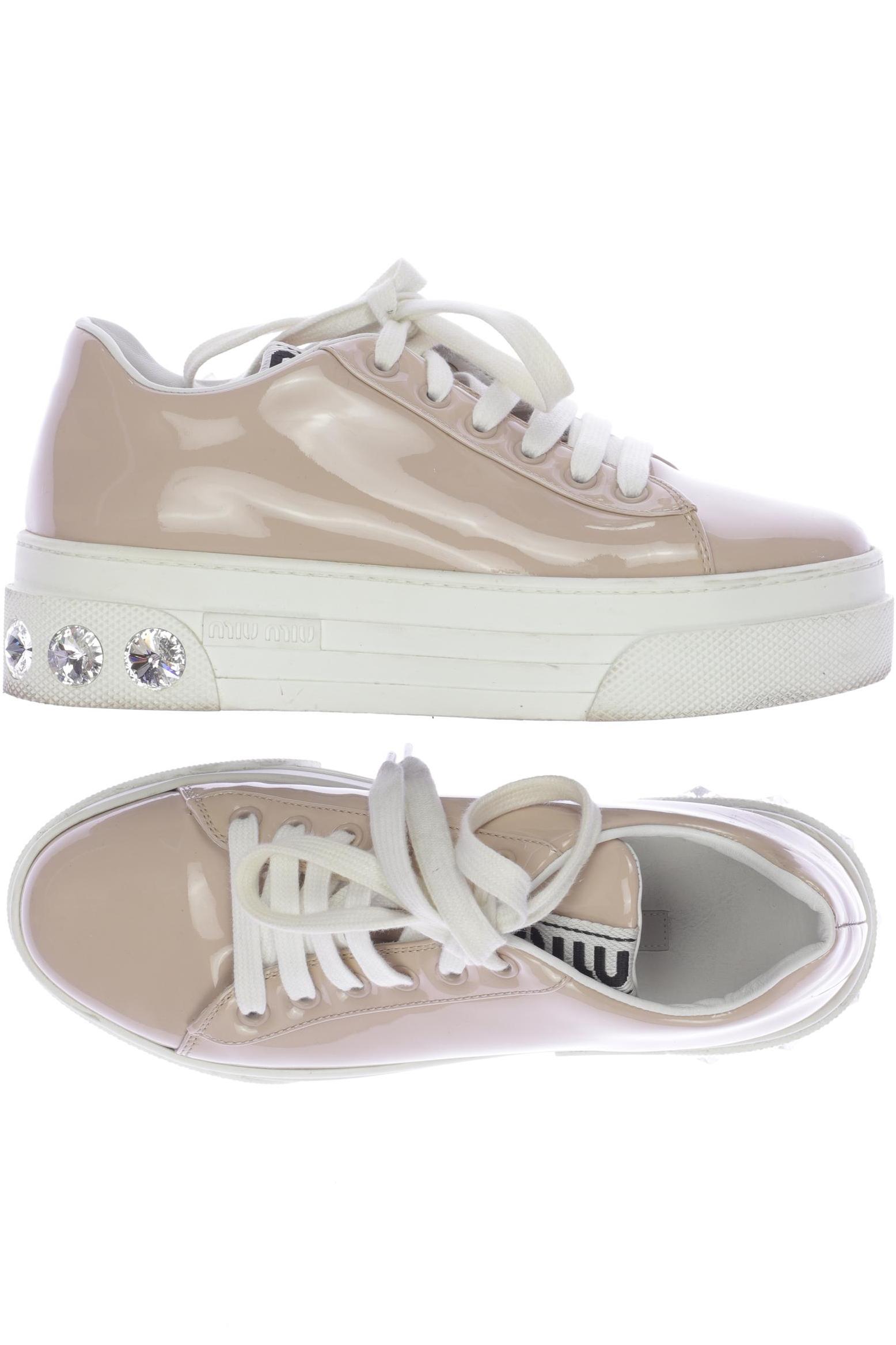 

Miu Miu Damen Sneakers, beige