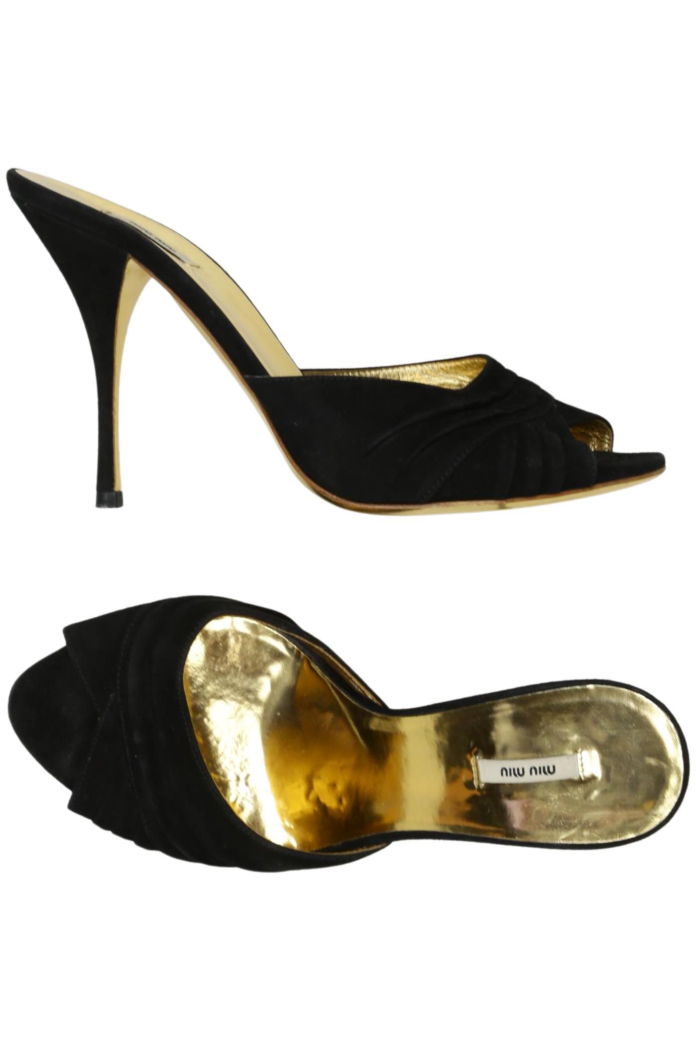 

Miu Miu Damen Sandale, schwarz, Gr. 36