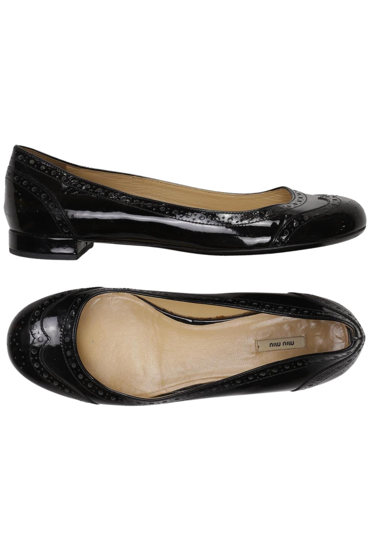 

Miu Miu Damen Ballerinas, schwarz, Gr. 37