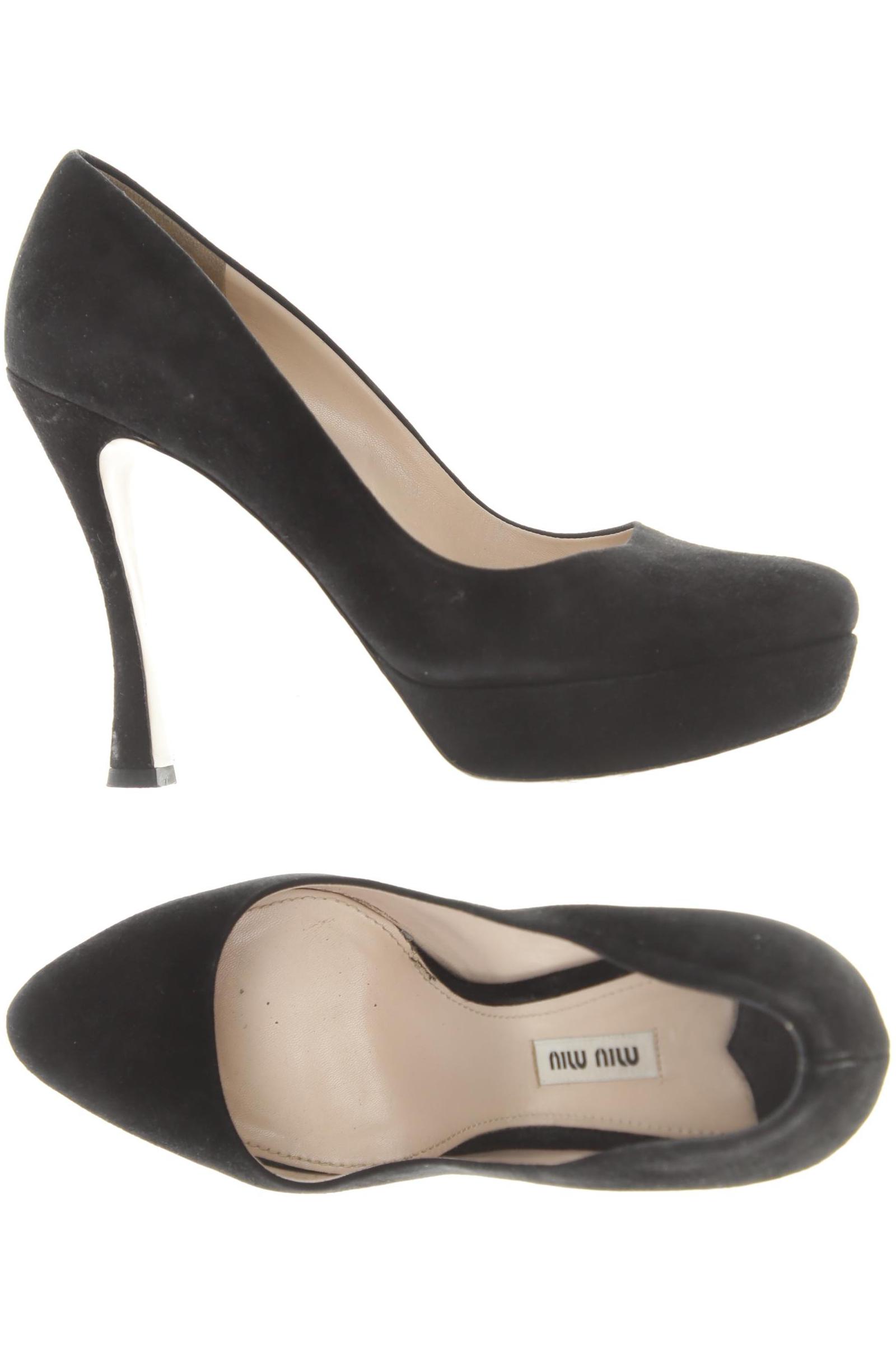 

Miu Miu Damen Pumps, schwarz, Gr. 39.5