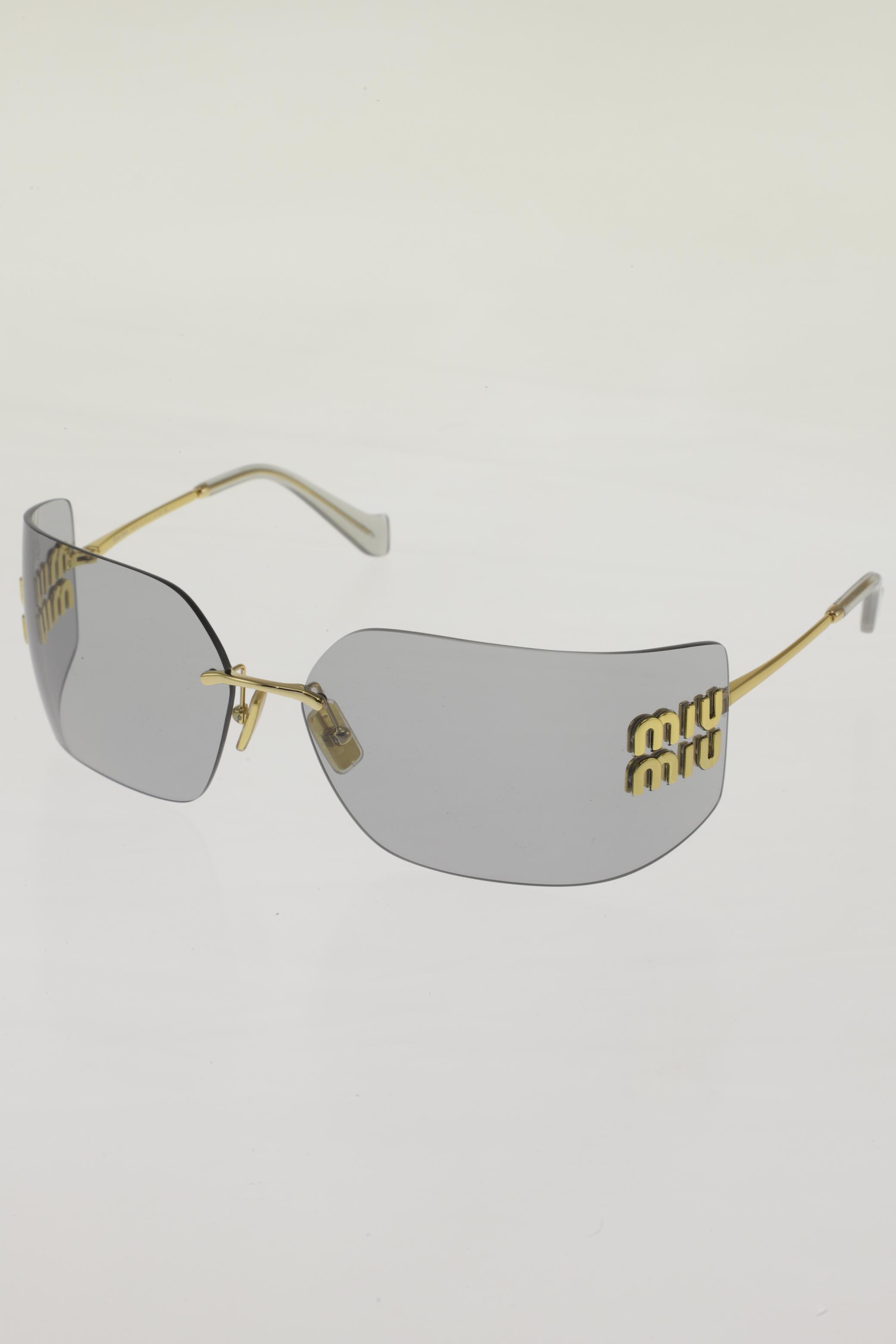 

Miu Miu Damen Sonnenbrille, gold, Gr.