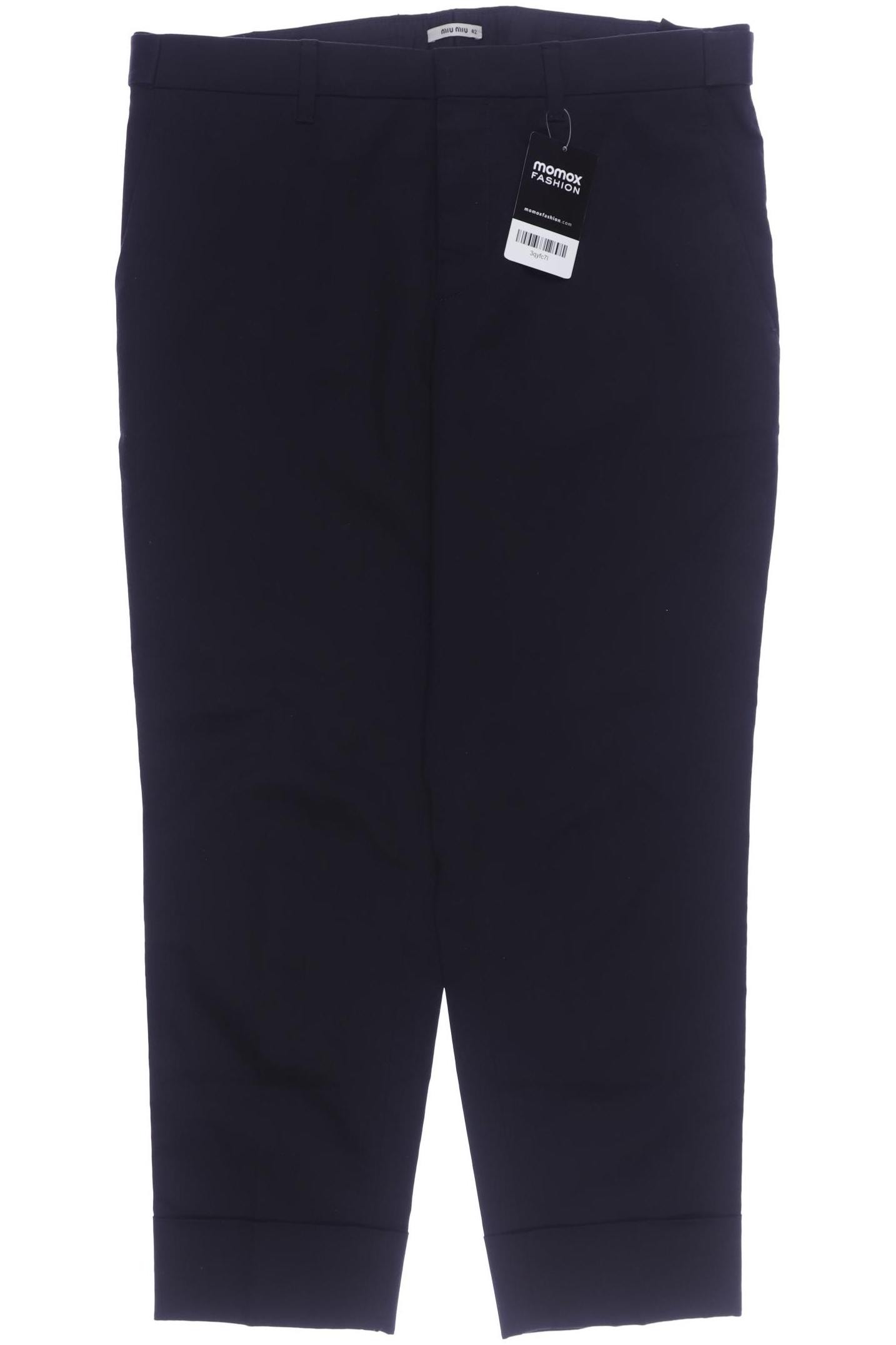 

Miu Miu Damen Stoffhose, schwarz, Gr. 42