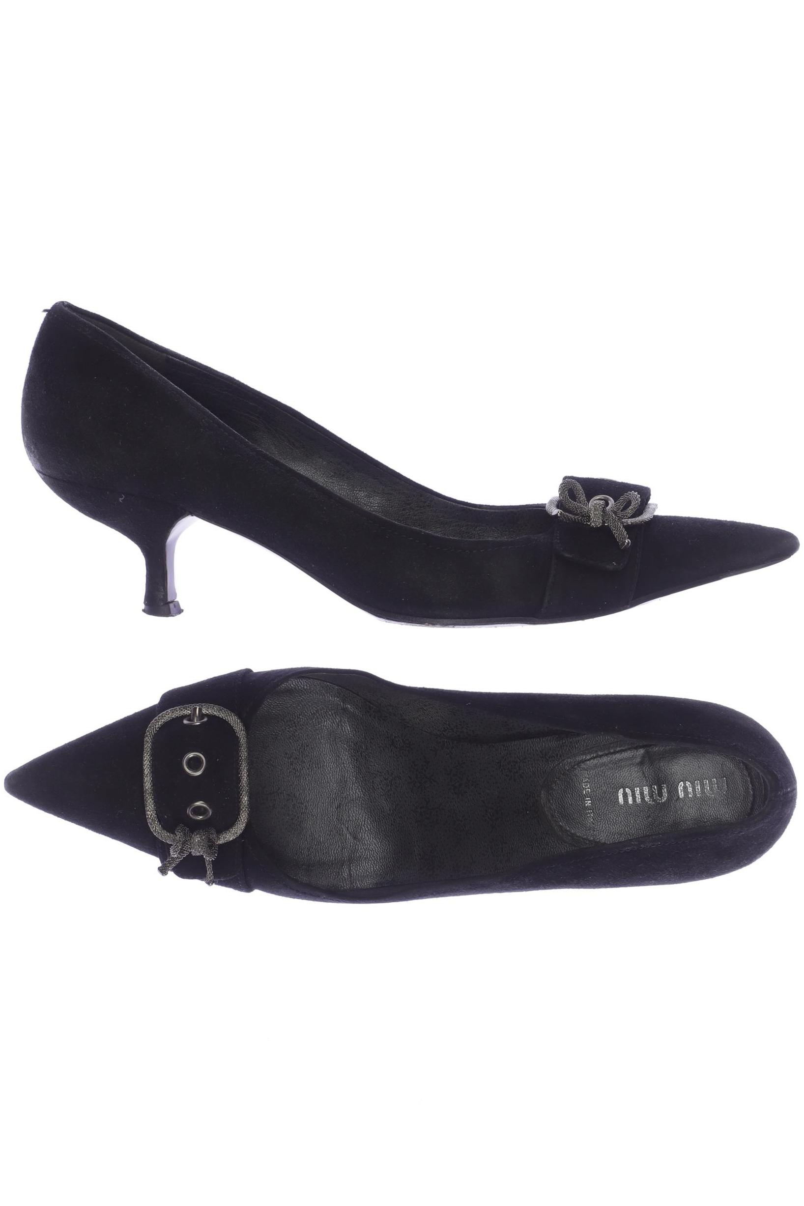 

Miu Miu Damen Pumps, schwarz, Gr. 39.5