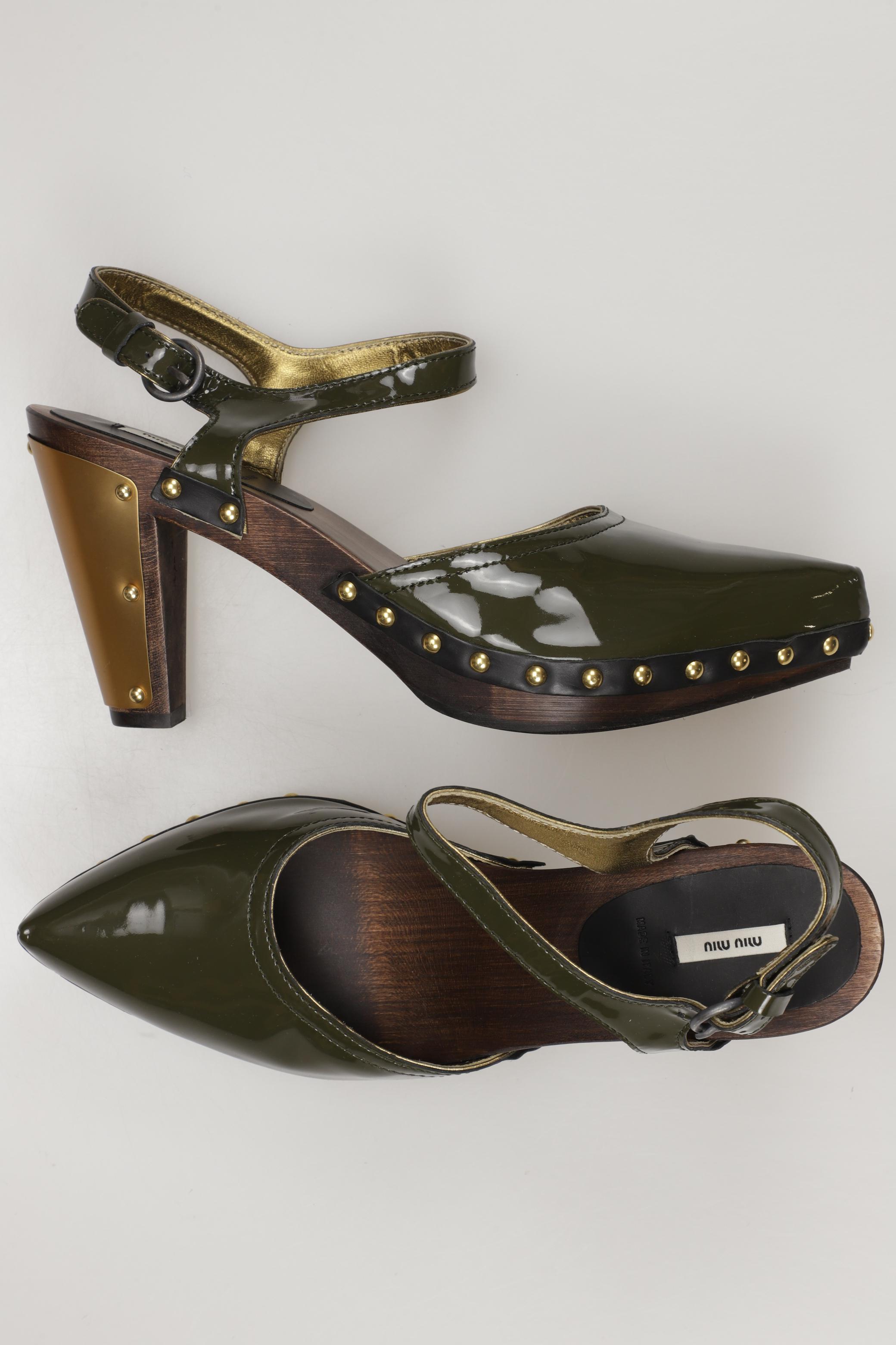 

Miu Miu Damen Pumps, grün, Gr. 40