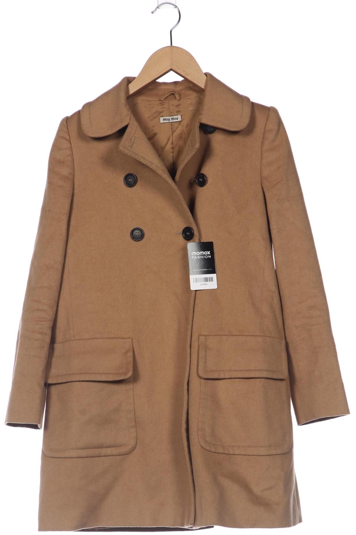 

Miu Miu Damen Mantel, beige, Gr. 38