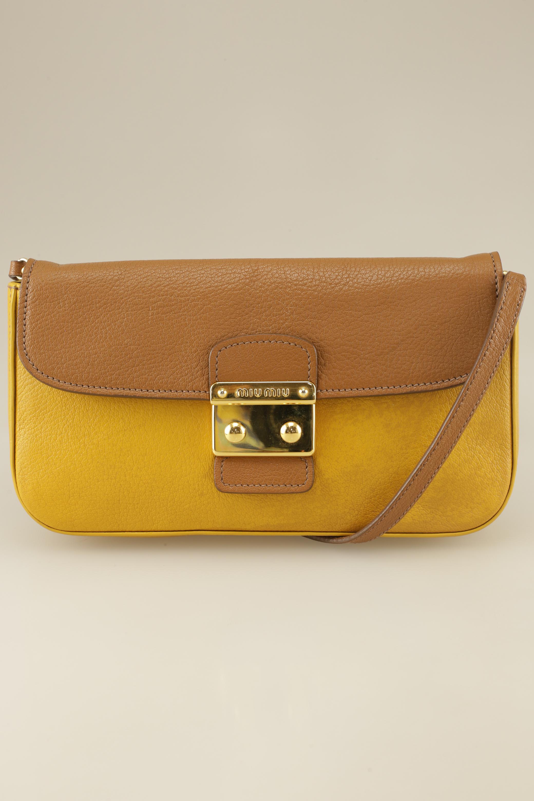 

Miu Miu Damen Handtasche, gelb, Gr.