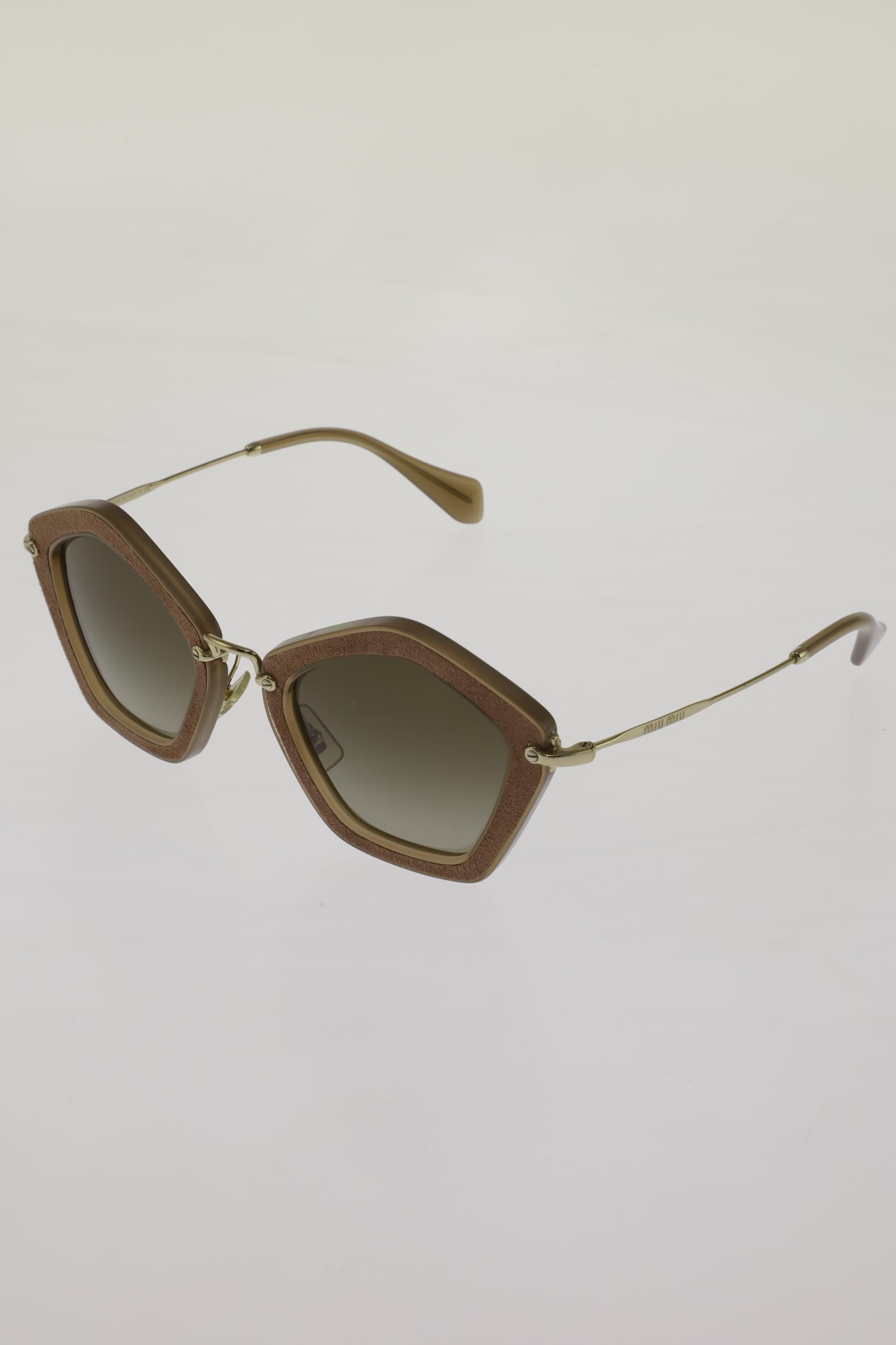 

Miu Miu Damen Sonnenbrille, beige, Gr.