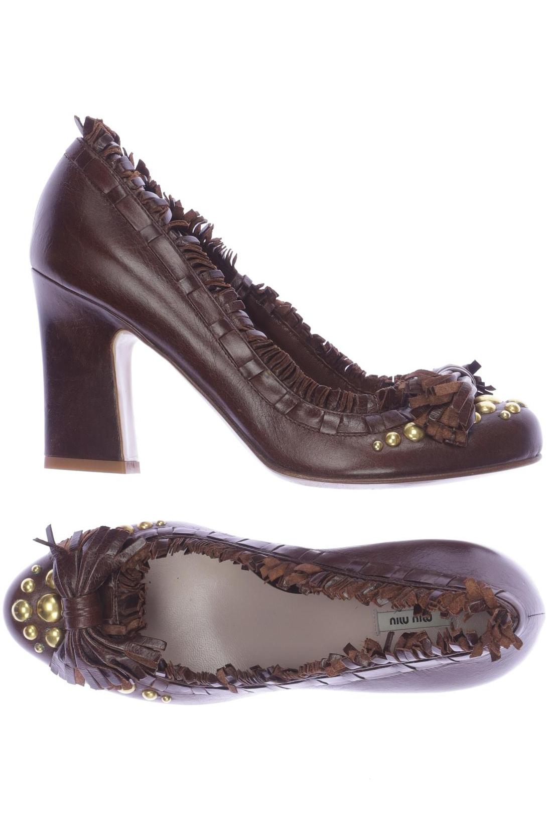 

Miu Miu Damen Pumps, braun, Gr. 36