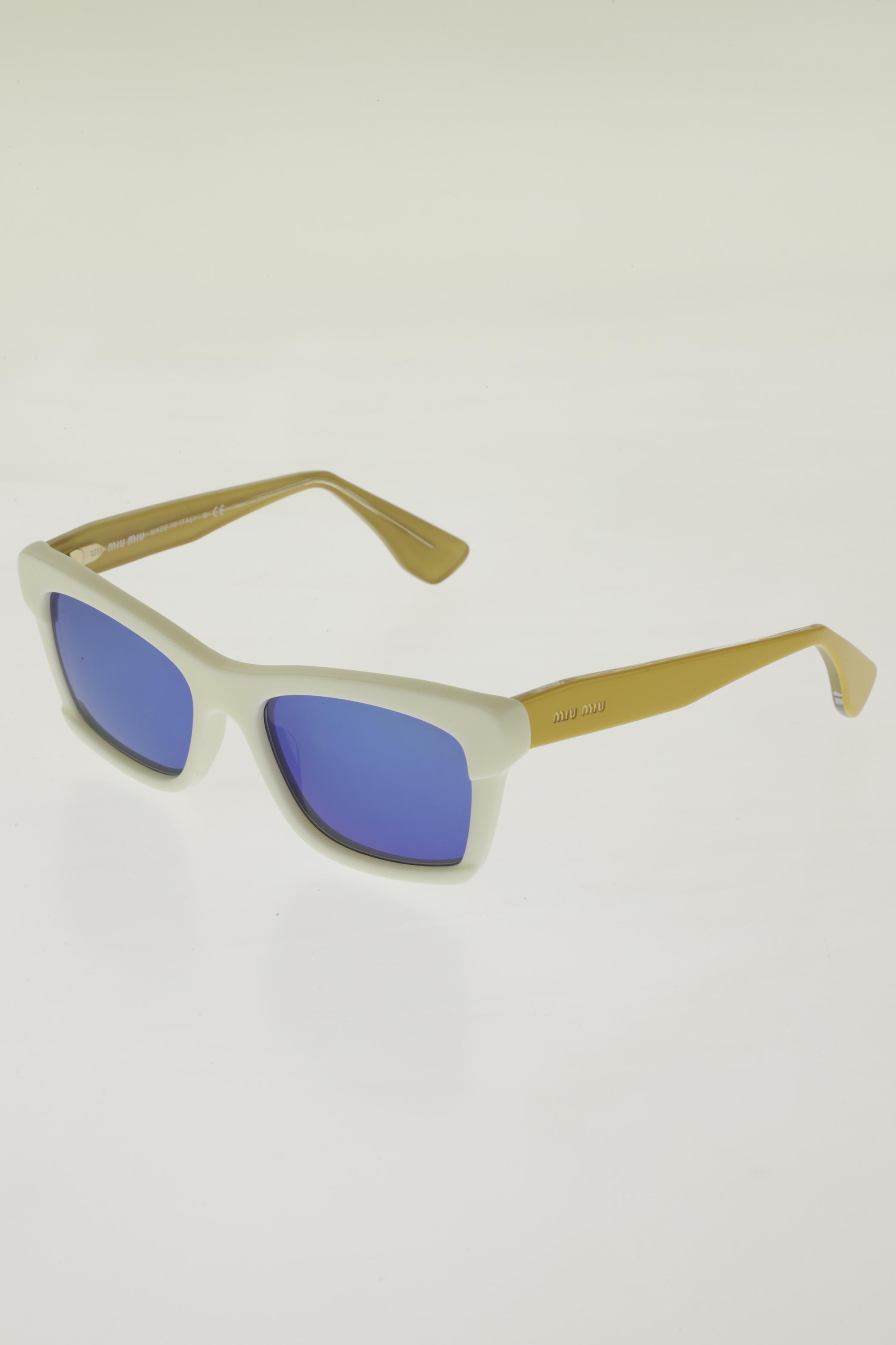 

Miu Miu Damen Sonnenbrille, weiß, Gr.