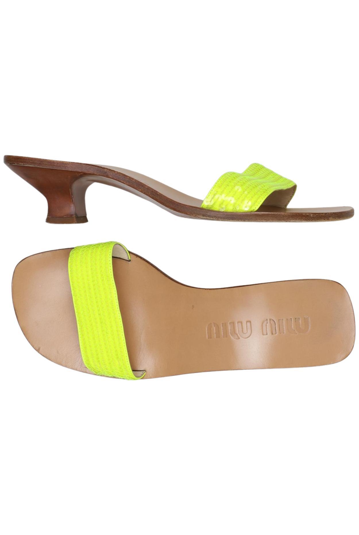 

Miu Miu Damen Sandale, neon, Gr. 39