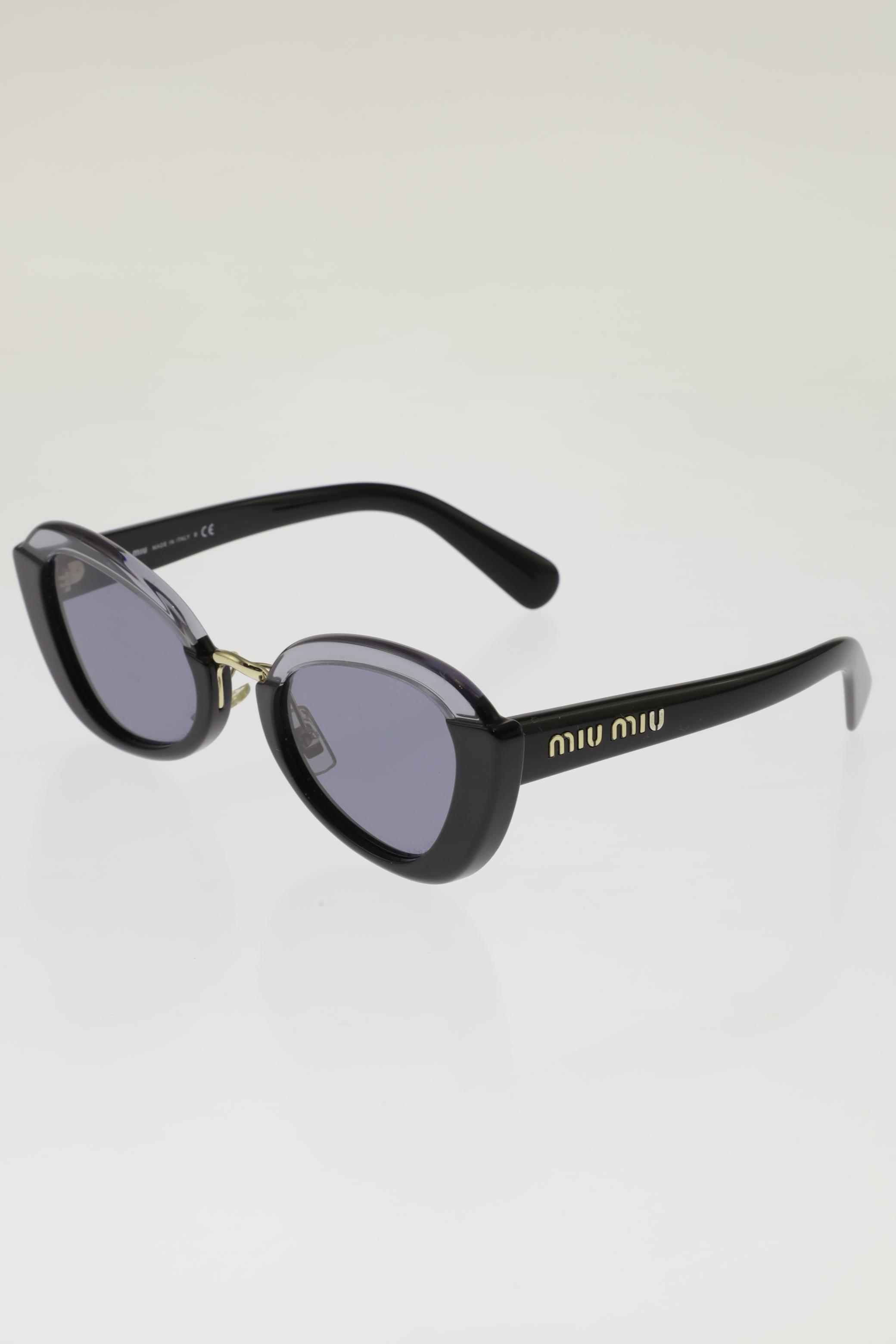 

Miu Miu Damen Sonnenbrille, schwarz, Gr.