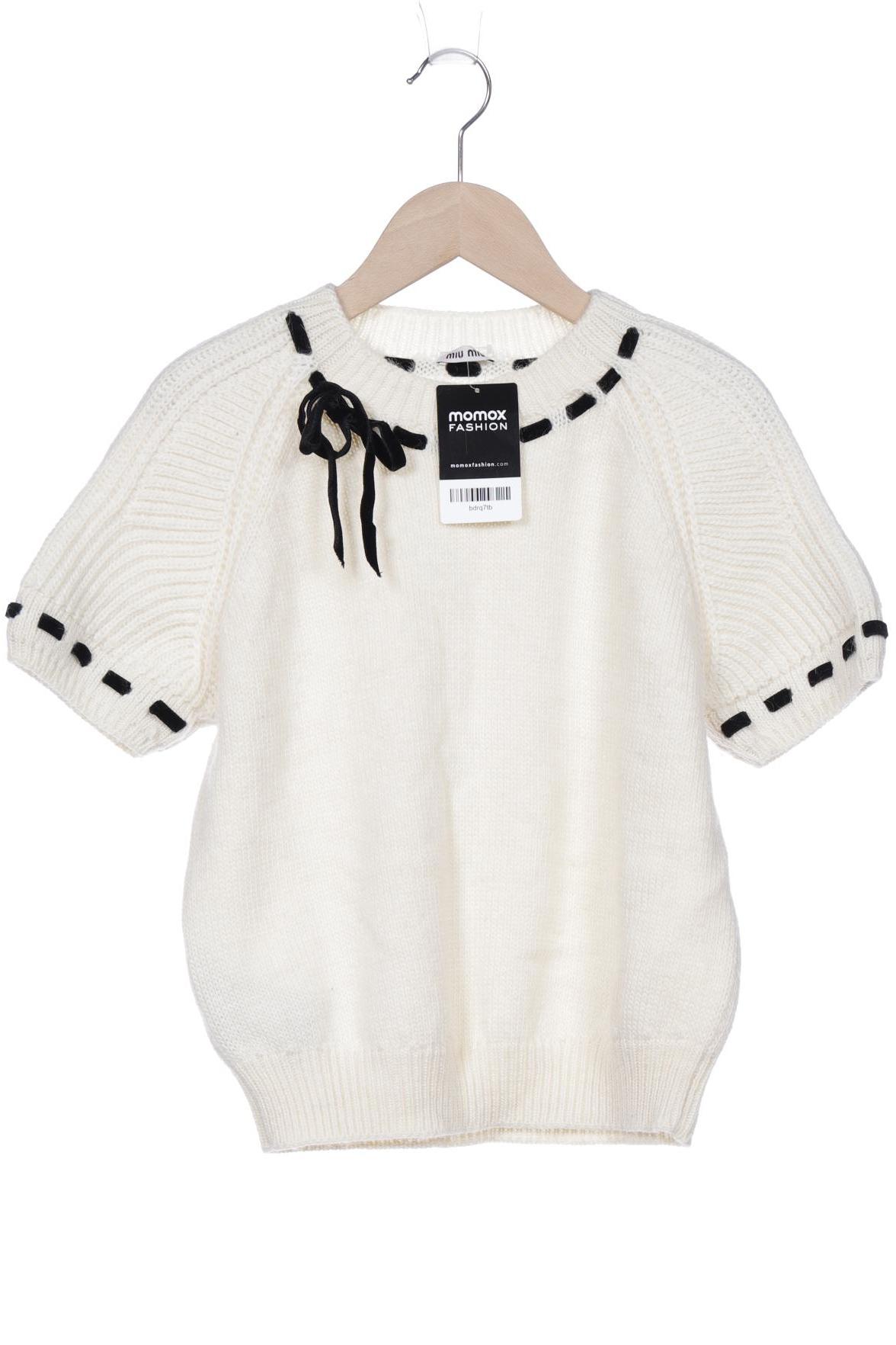 

Miu Miu Damen Pullover, cremeweiß, Gr. 44
