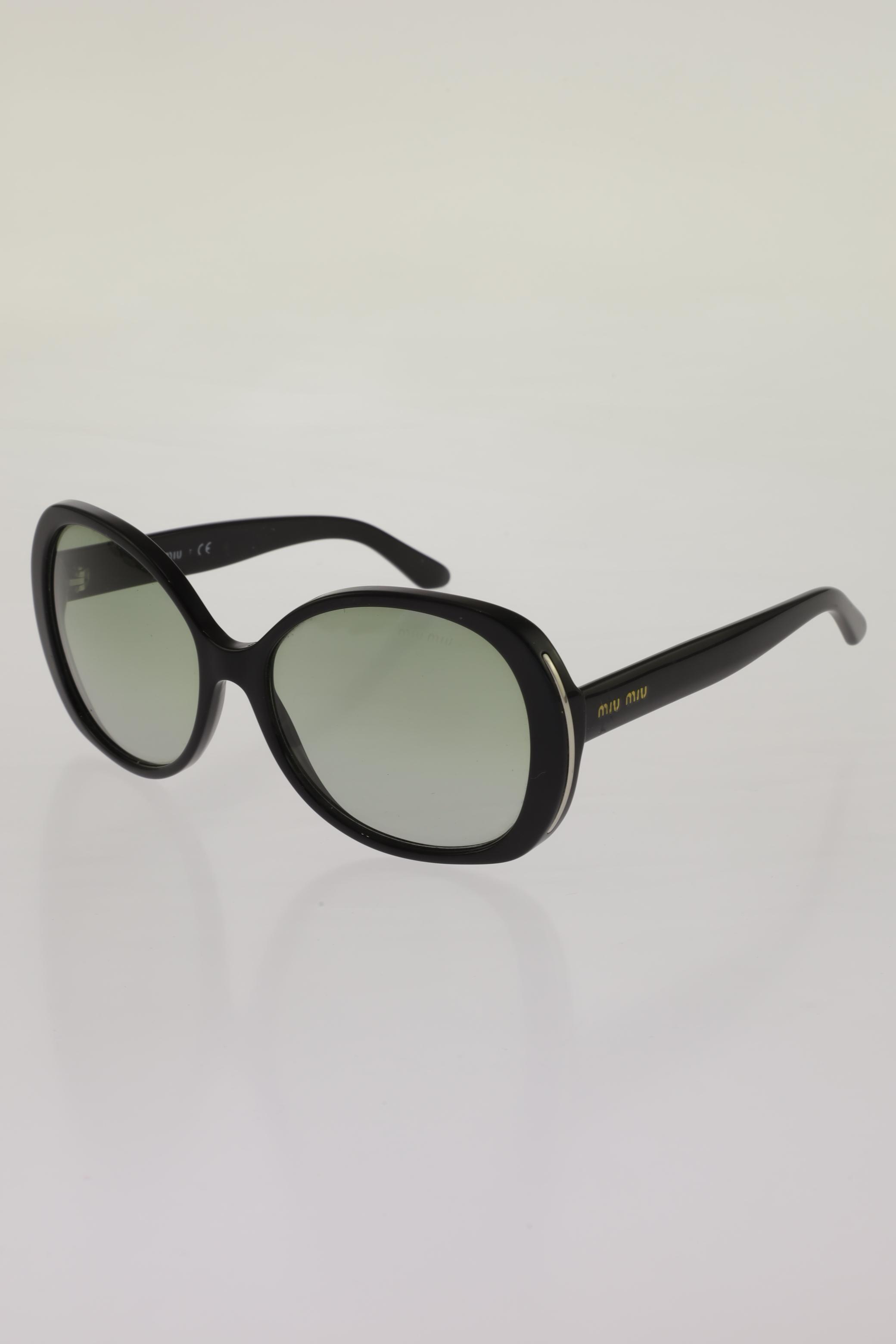 

Miu Miu Damen Sonnenbrille, schwarz, Gr.