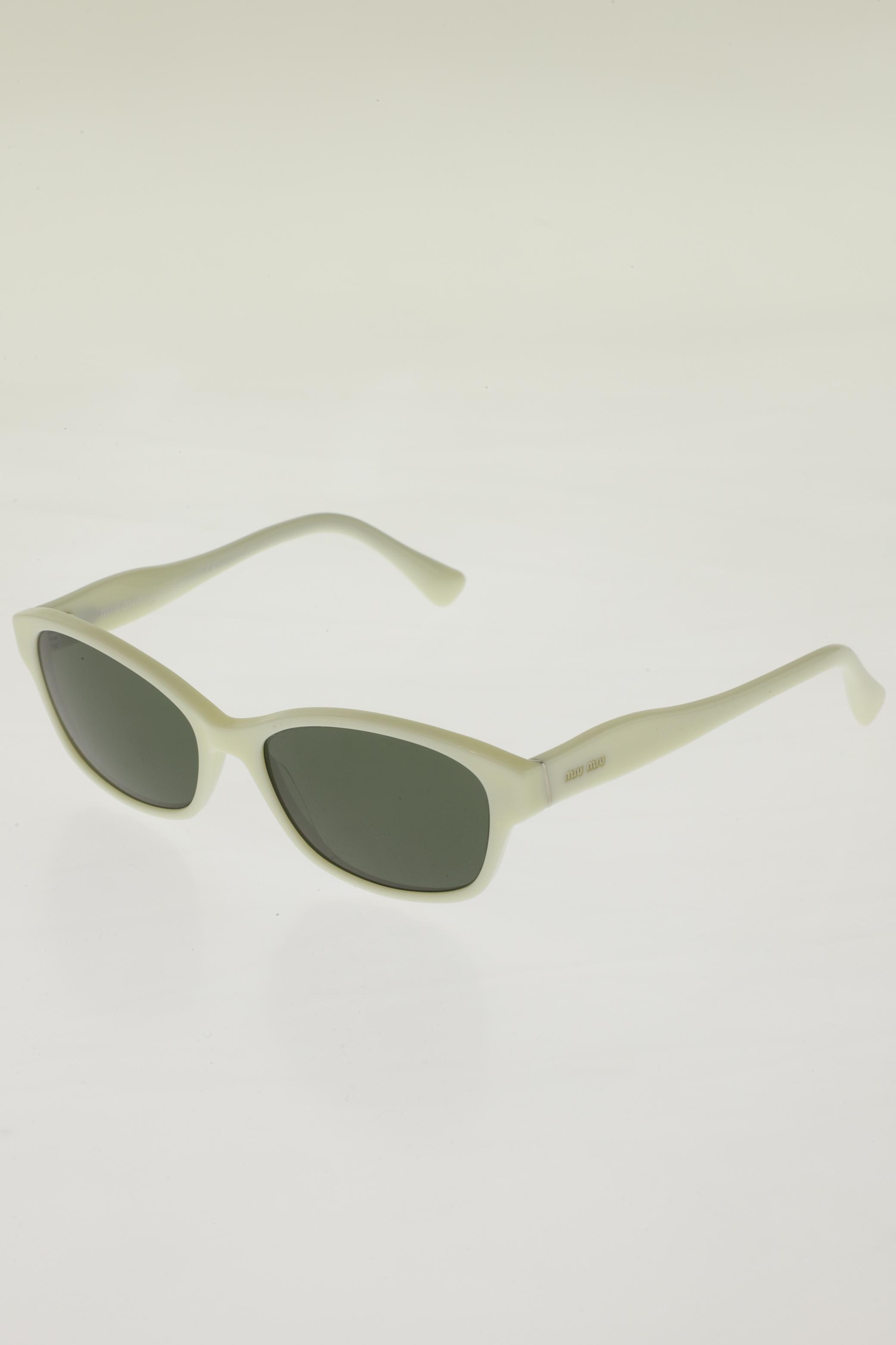 

Miu Miu Damen Sonnenbrille, cremeweiß, Gr.