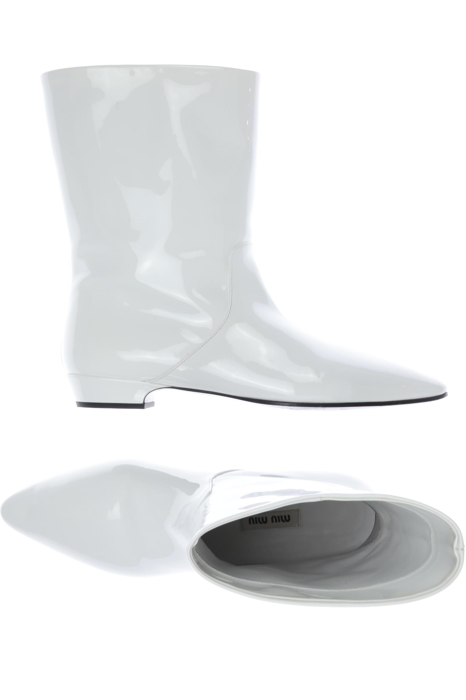 

Miu Miu Damen Stiefelette, weiß, Gr. 37.5