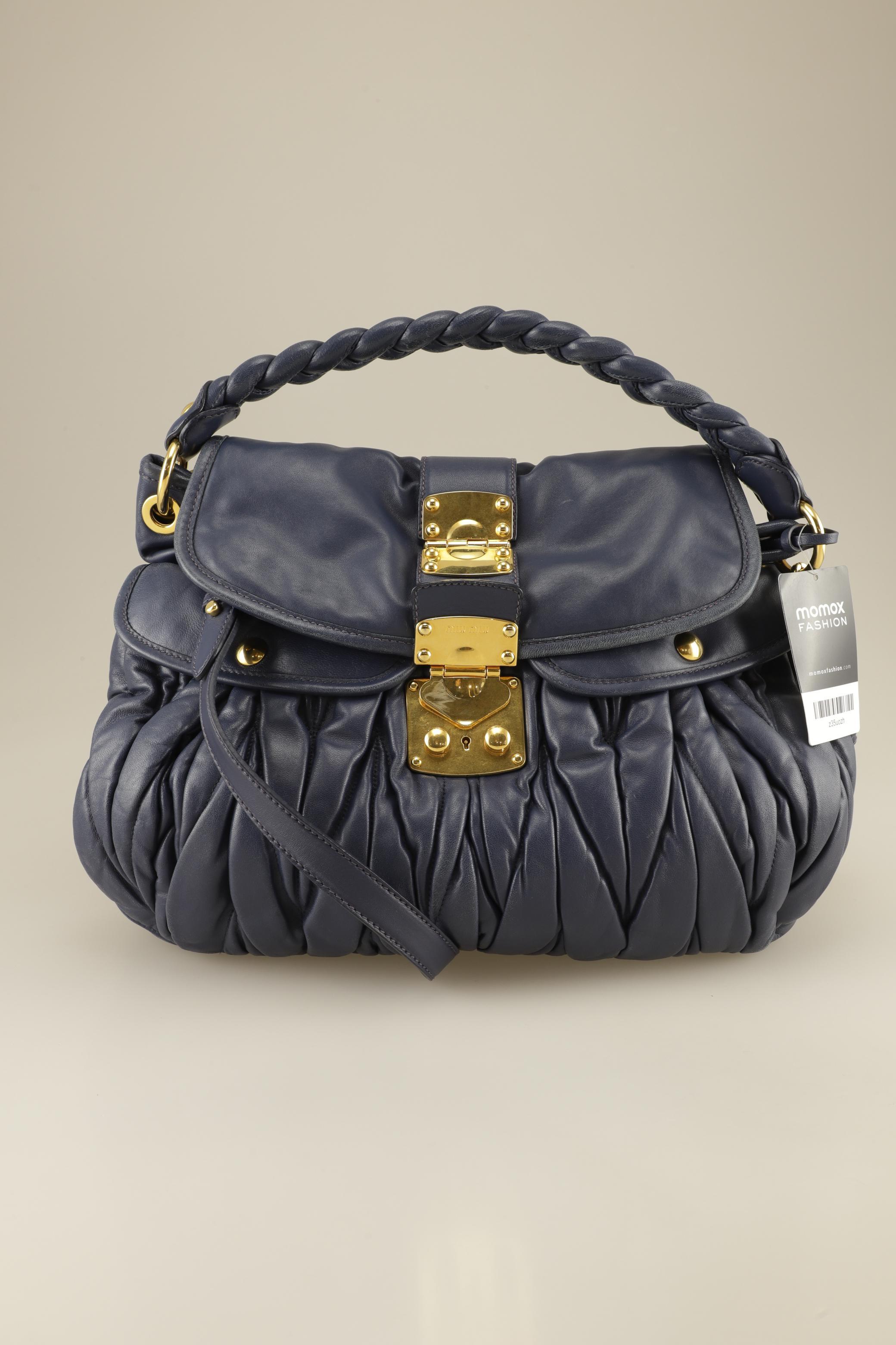 

Miu Miu Damen Handtasche, marineblau, Gr.