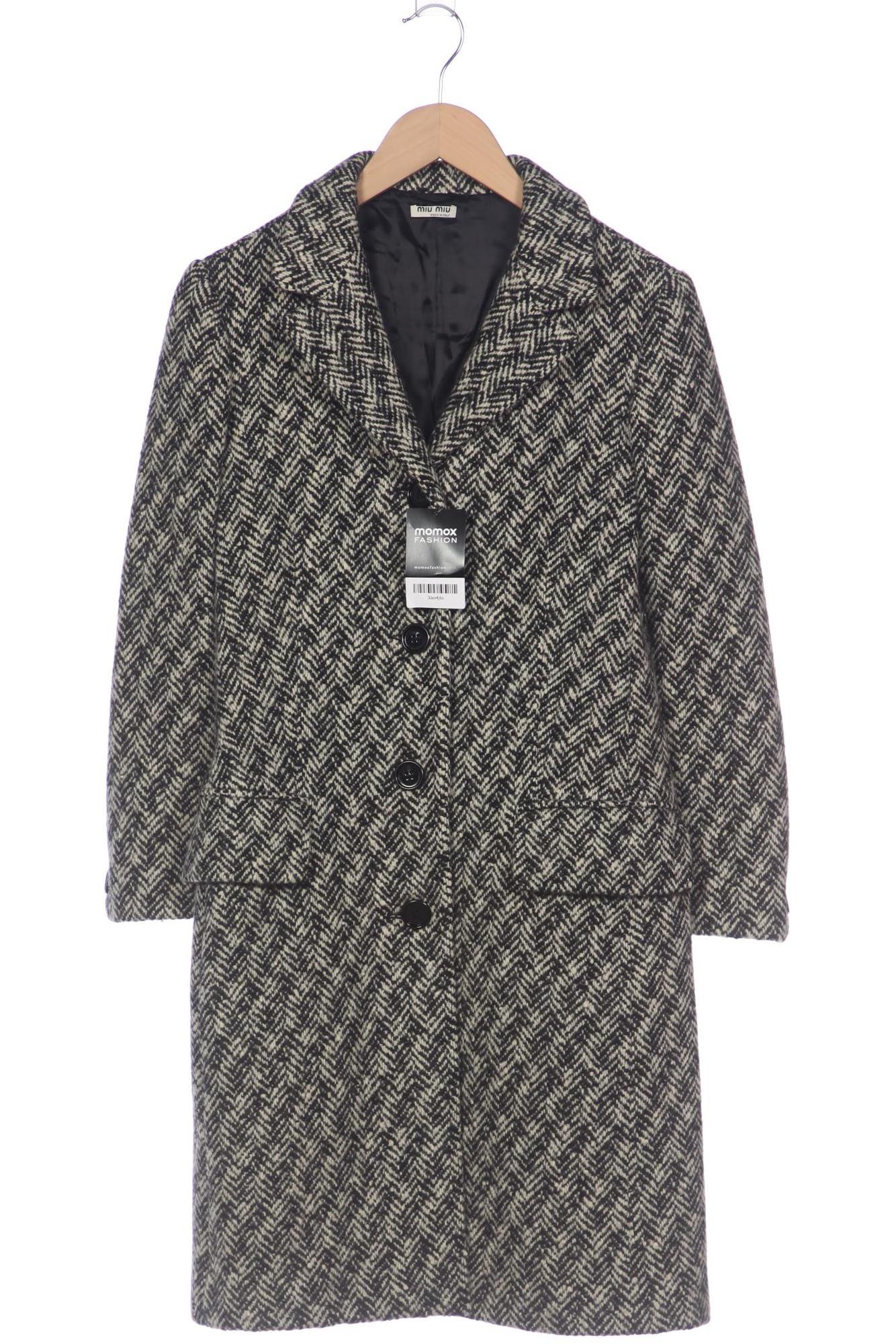 

Miu Miu Damen Mantel, schwarz, Gr. 40