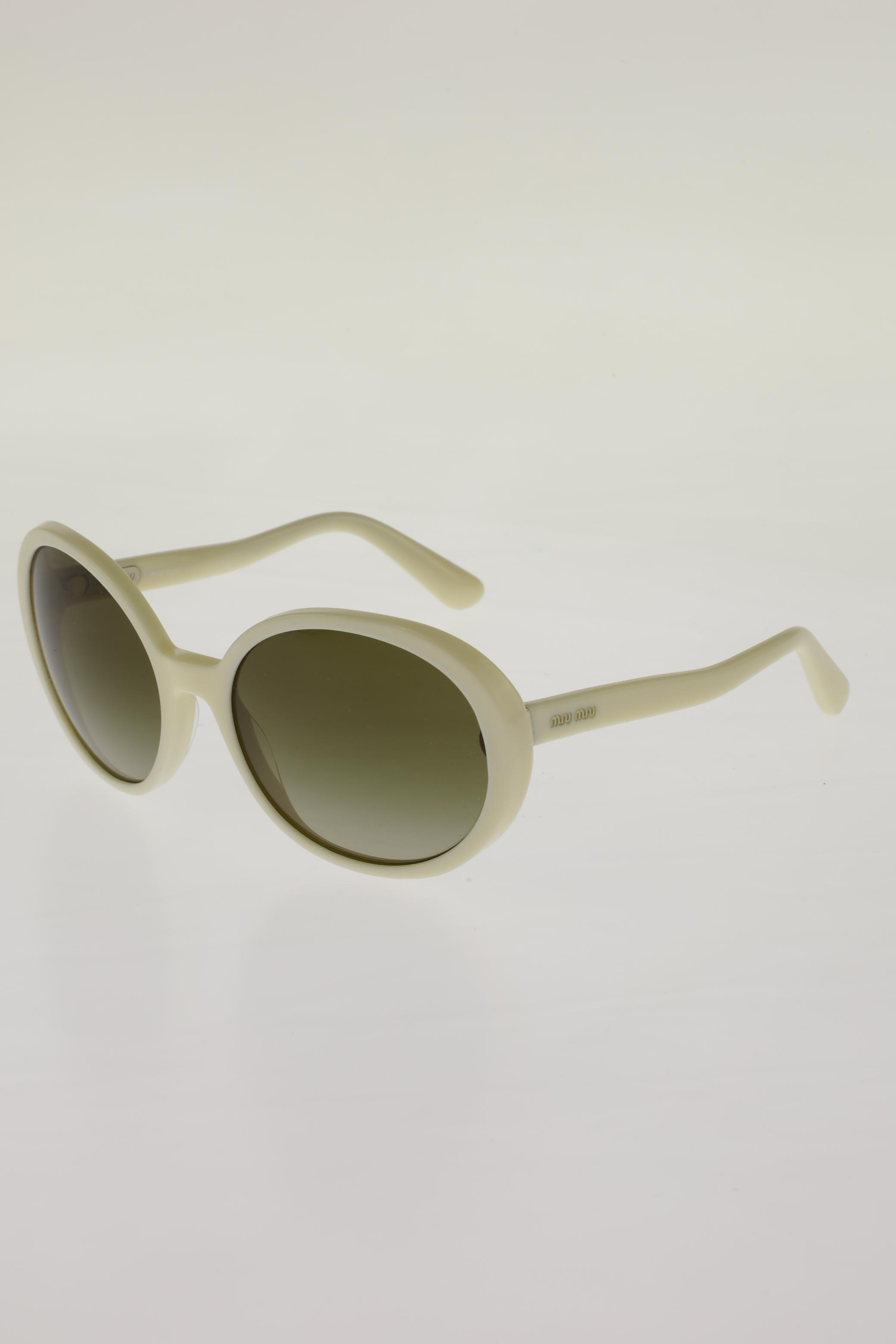 

Miu Miu Damen Sonnenbrille, cremeweiß, Gr.