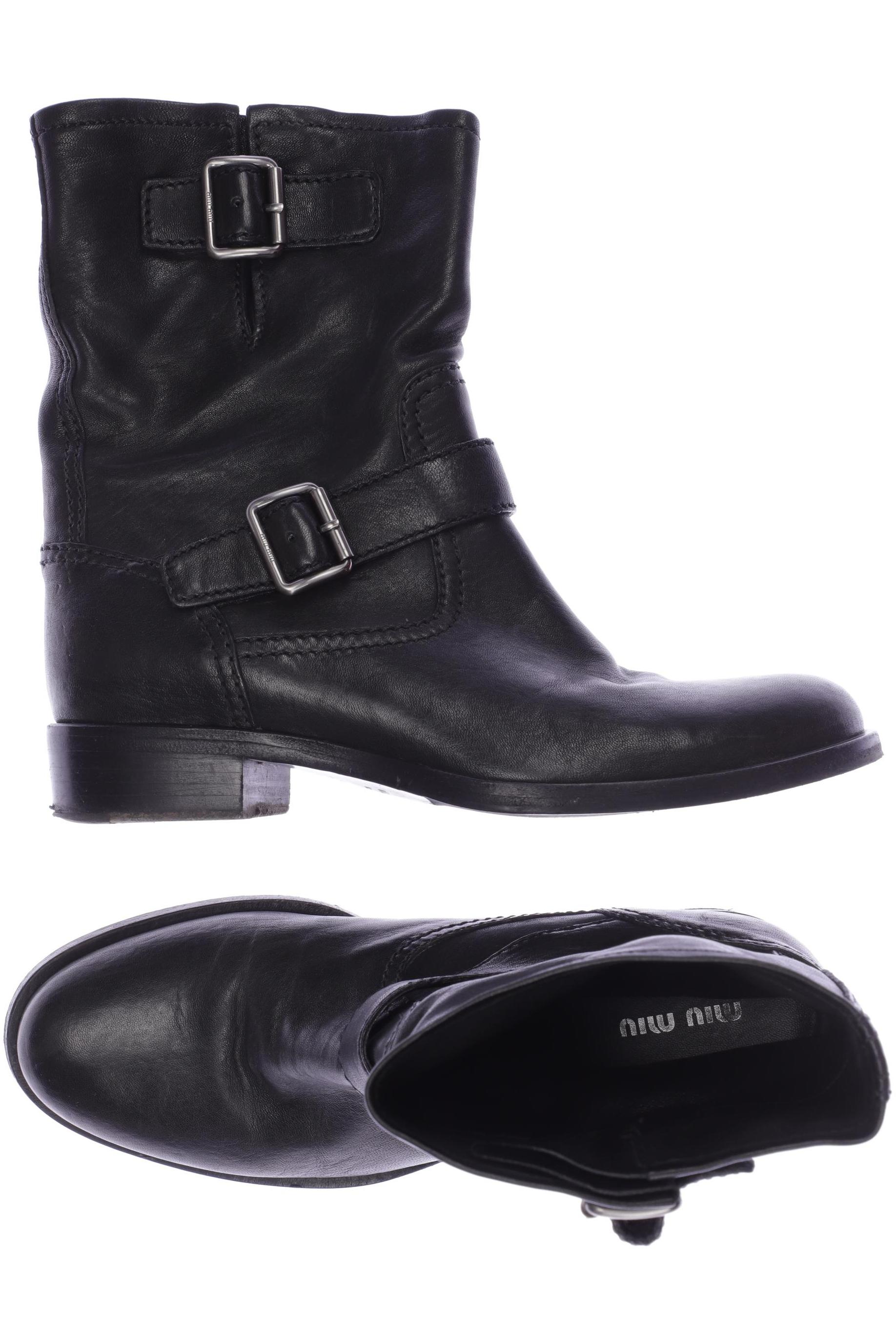 

Miu Miu Damen Stiefelette, schwarz