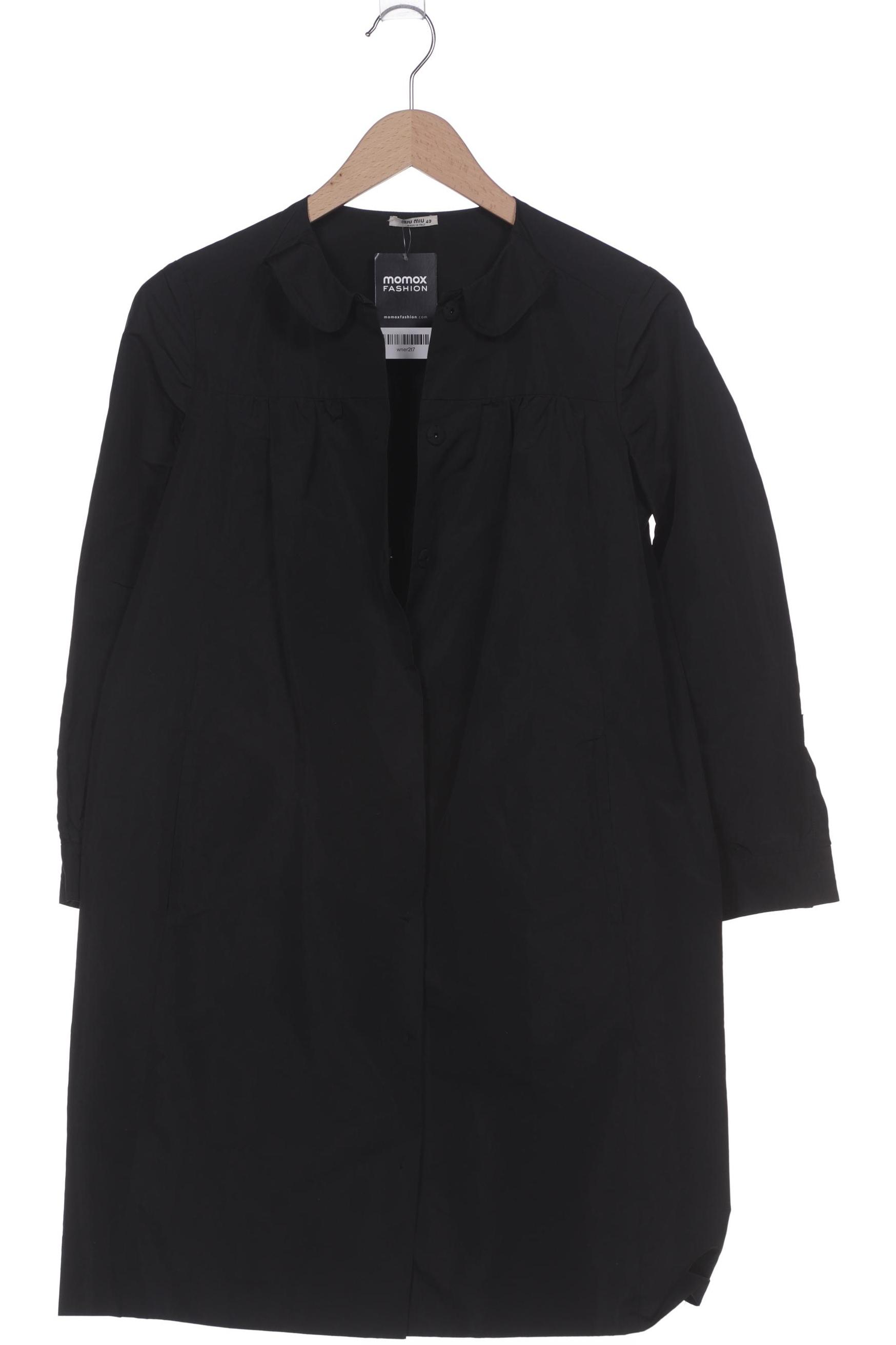 

Miu Miu Damen Mantel, schwarz, Gr. 40
