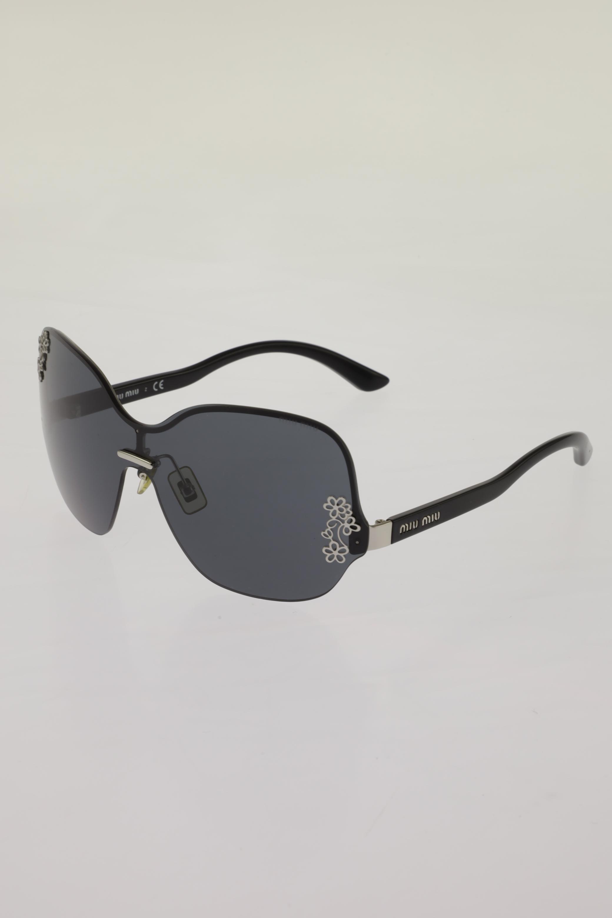 

Miu Miu Damen Sonnenbrille, schwarz, Gr.