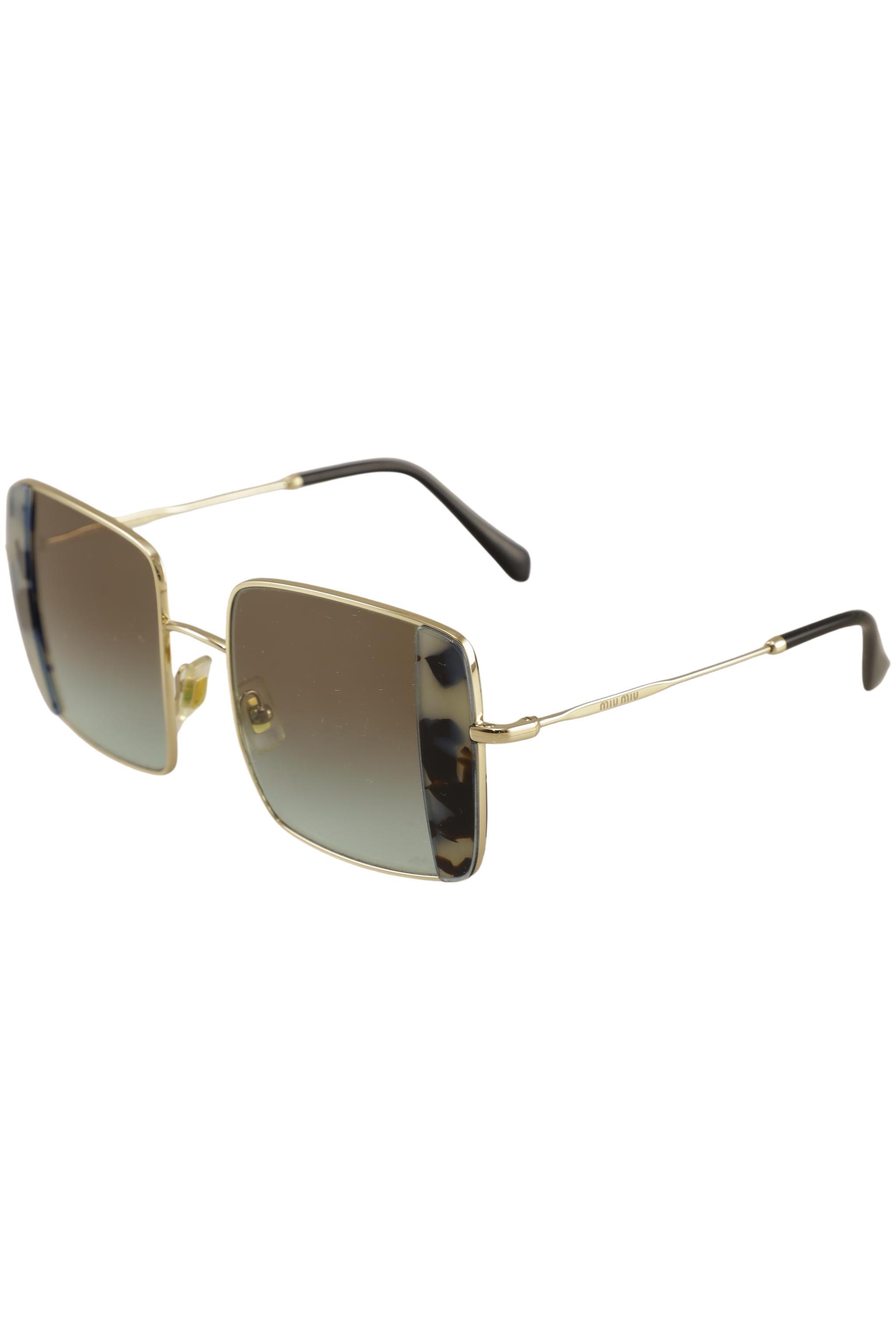 

Miu Miu Damen Sonnenbrille, gold, Gr.