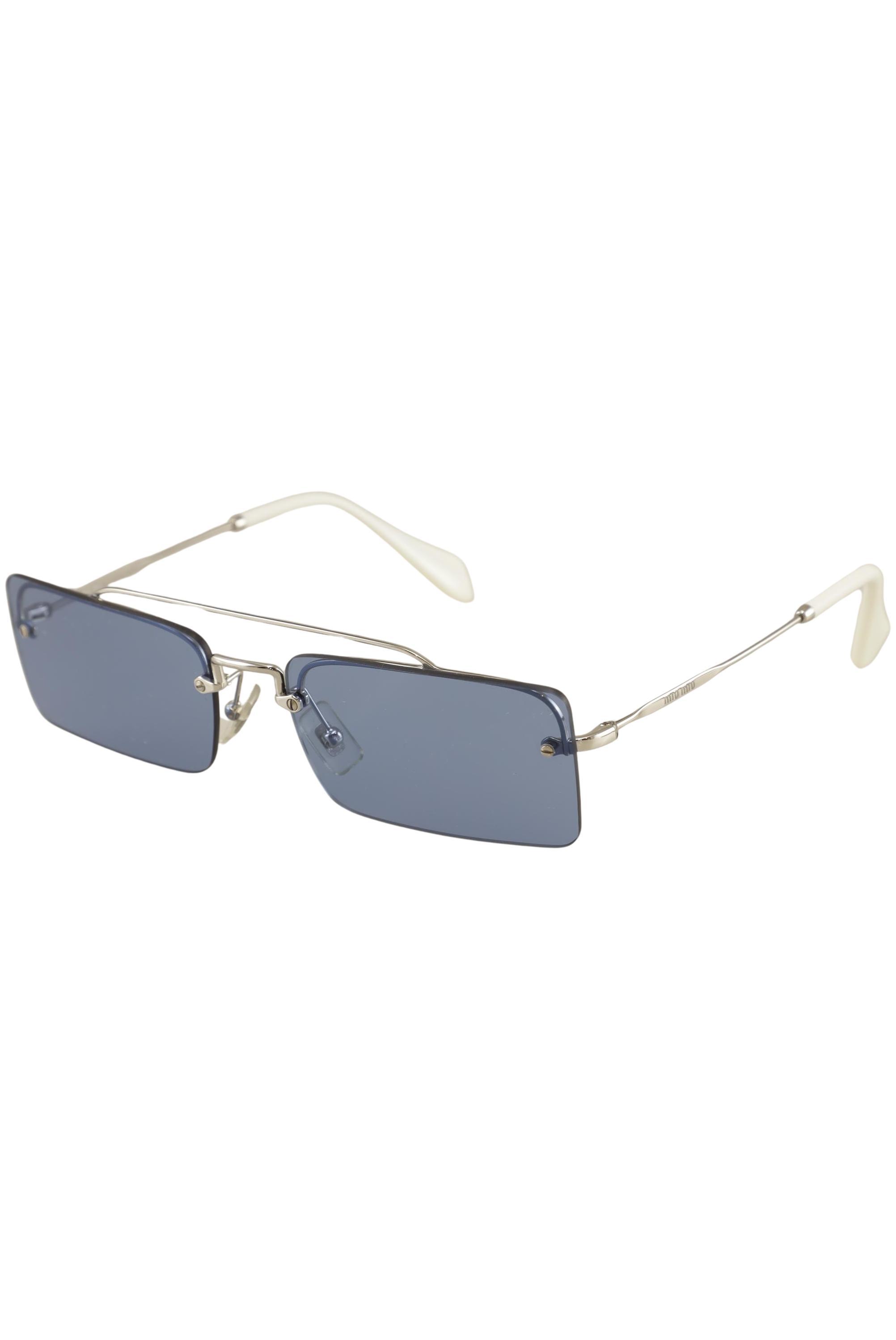 

Miu Miu Damen Sonnenbrille, silber, Gr.