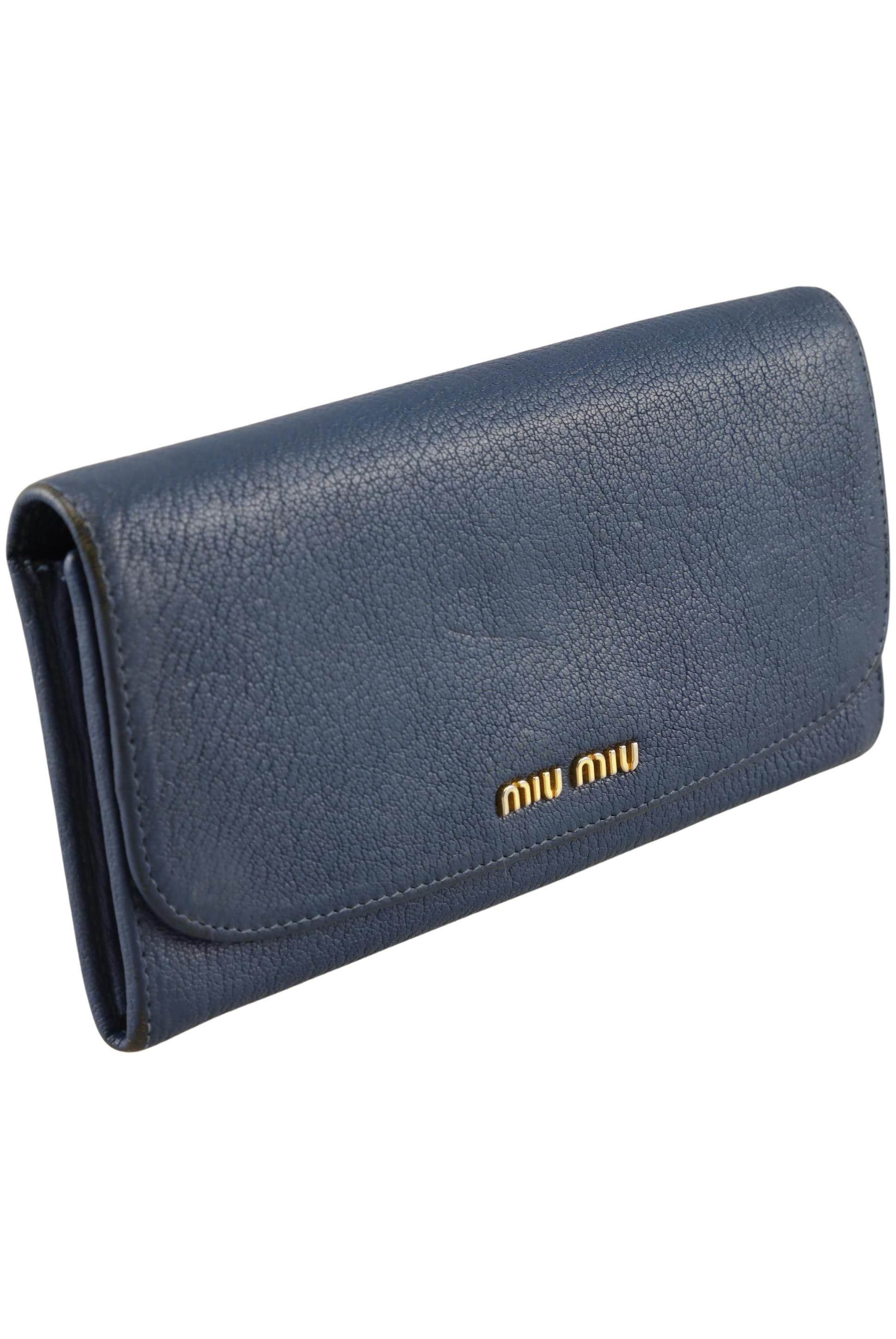 

Miu Miu Damen Portemonnaie, blau, Gr.