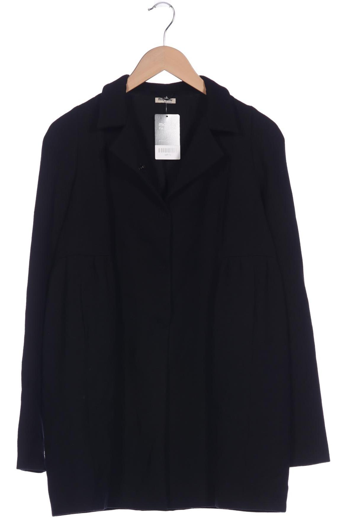 

Miu Miu Damen Mantel, schwarz, Gr. 44