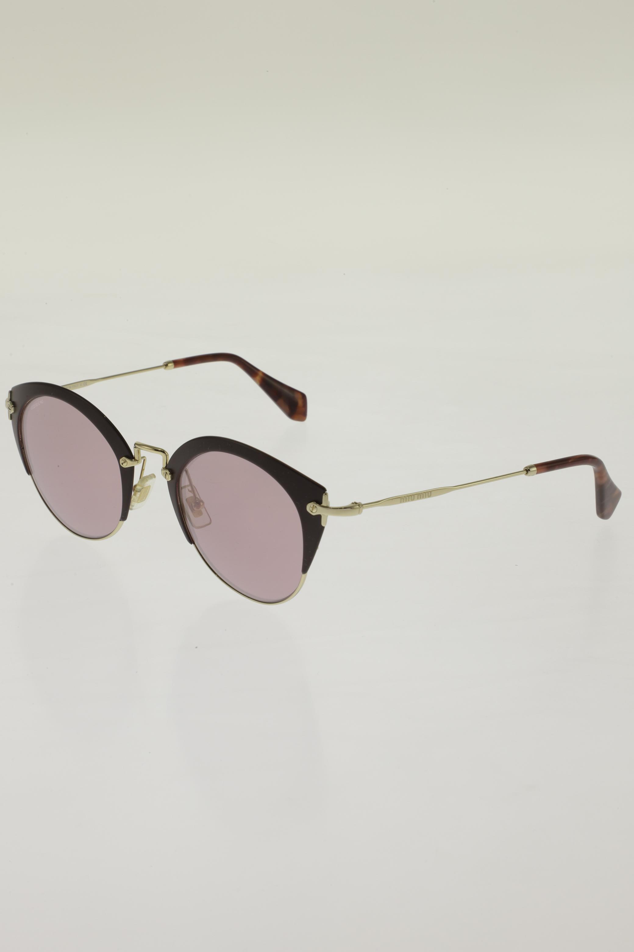 

Miu Miu Damen Sonnenbrille, gold, Gr.
