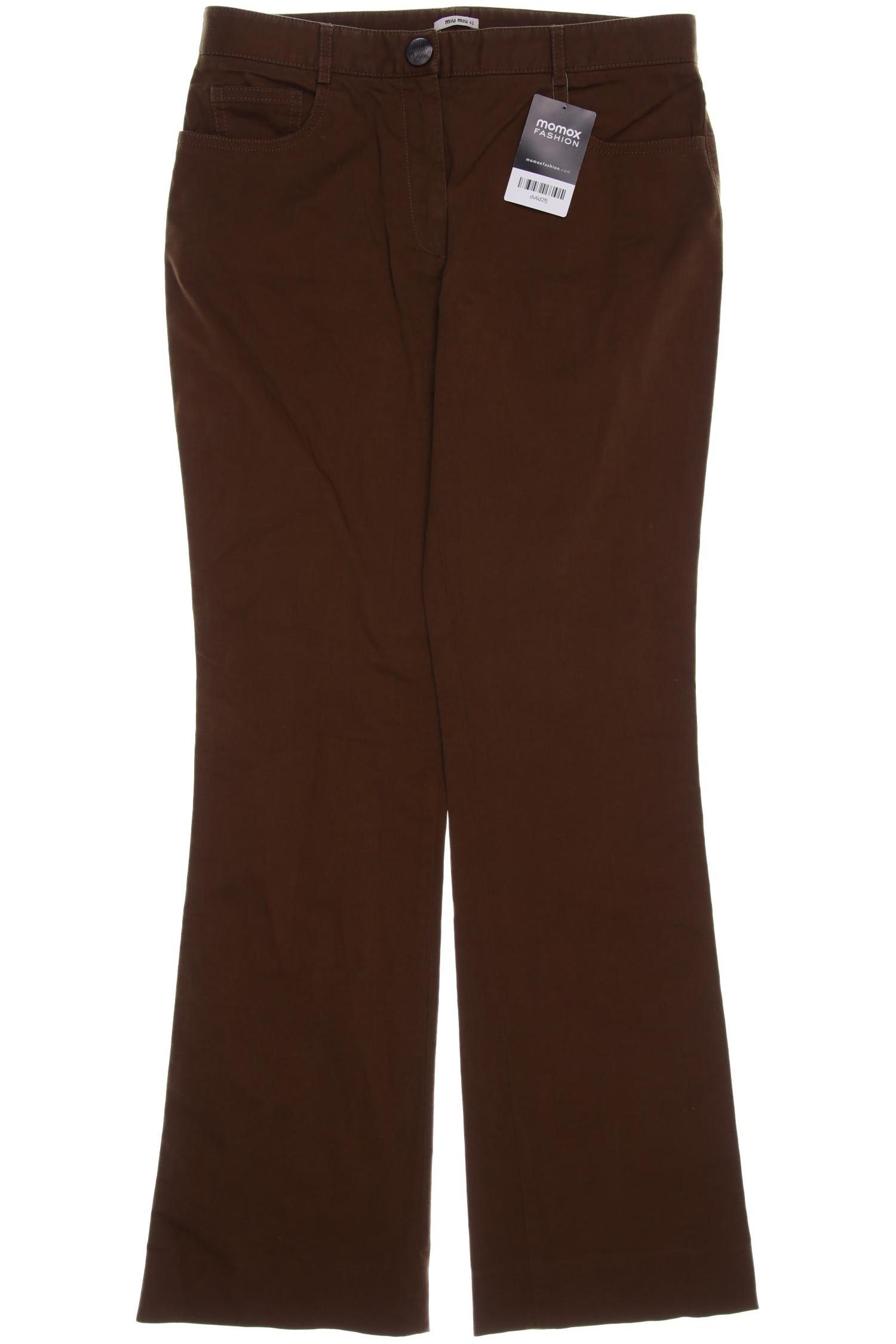 

Miu Miu Damen Stoffhose, braun, Gr. 42