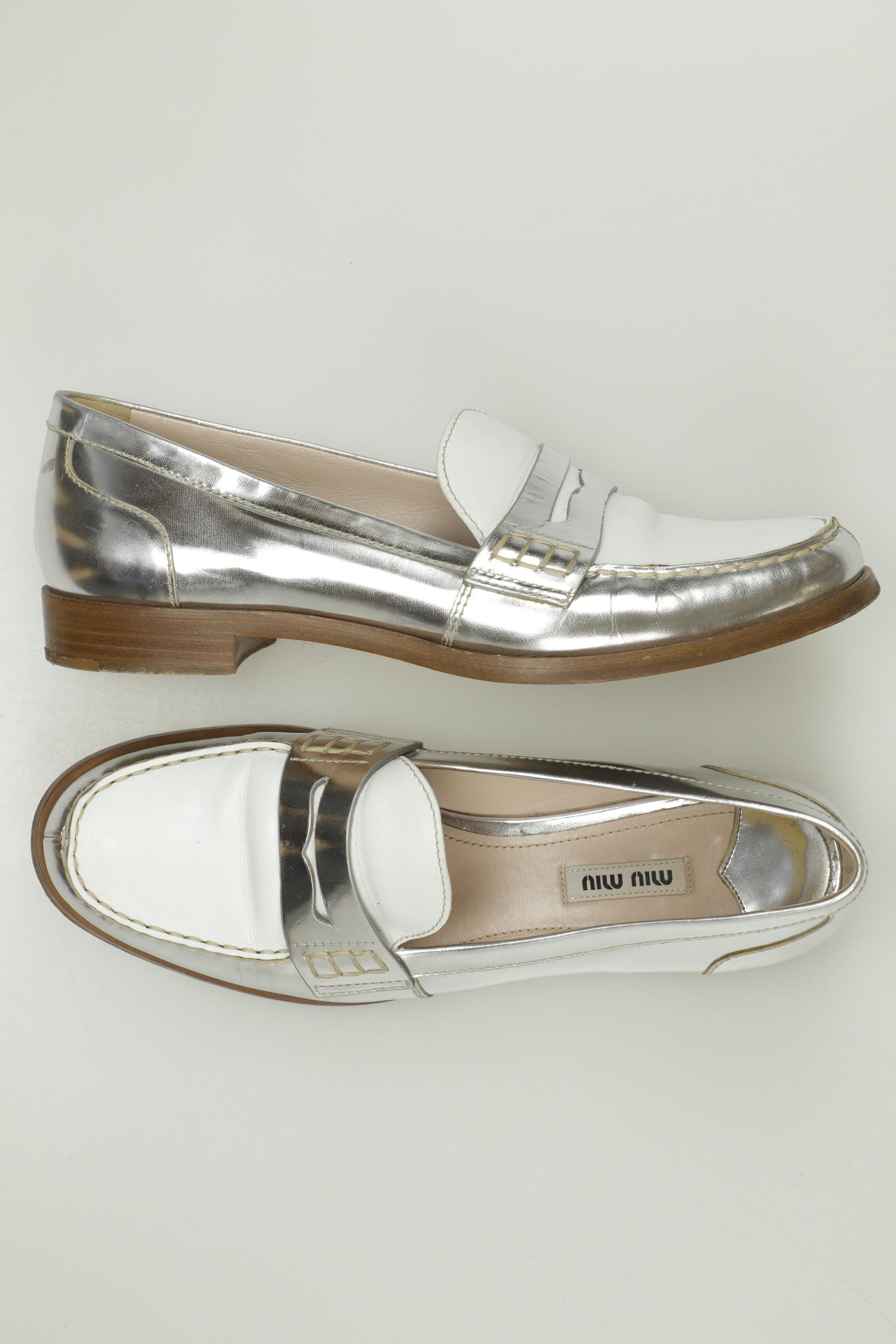 

Miu Miu Damen Halbschuh, silber, Gr. 39.5