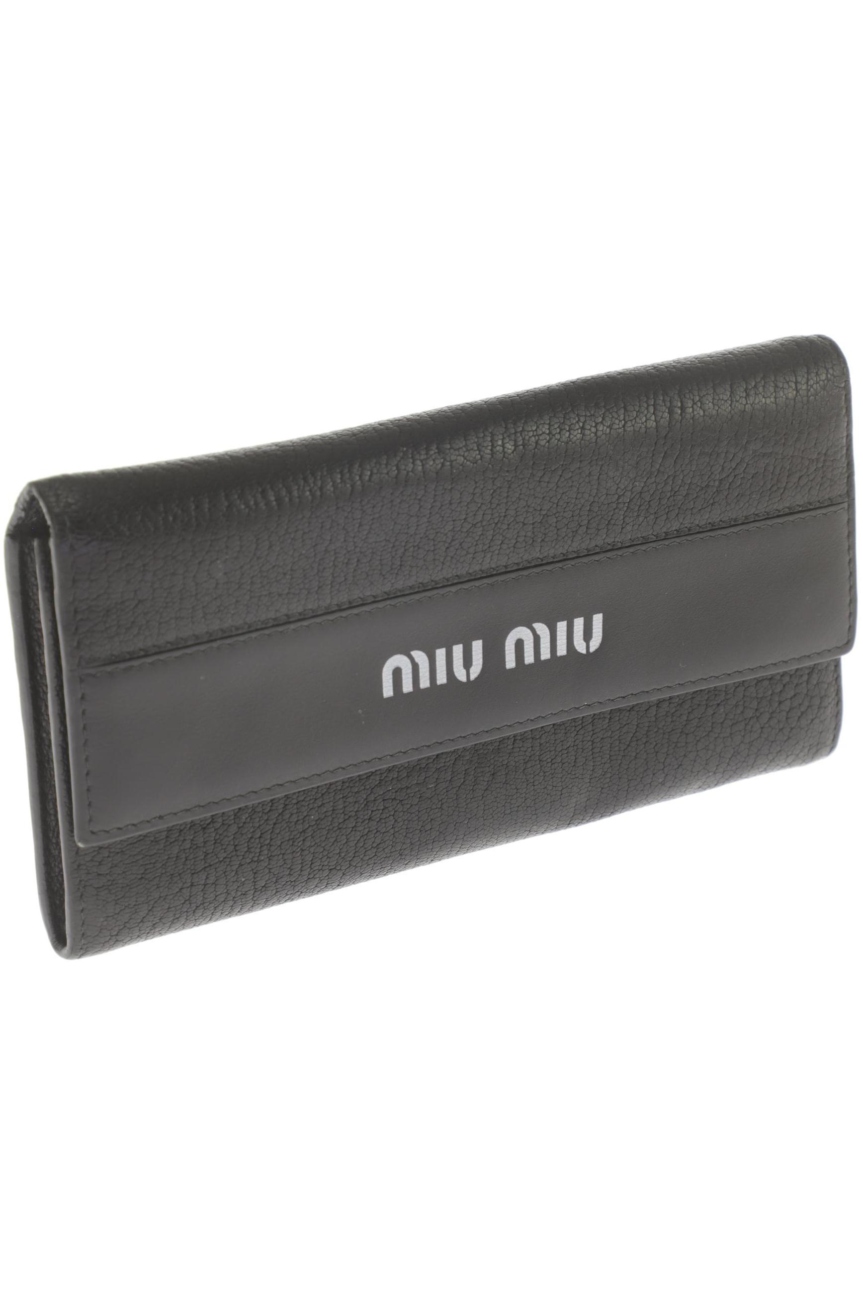 

Miu Miu Damen Portemonnaie, schwarz, Gr.