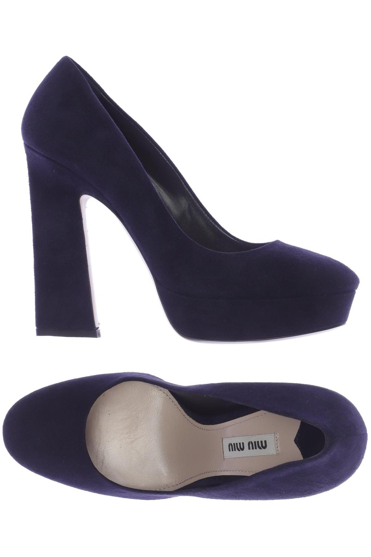 

Miu Miu Damen Pumps, marineblau, Gr. 36