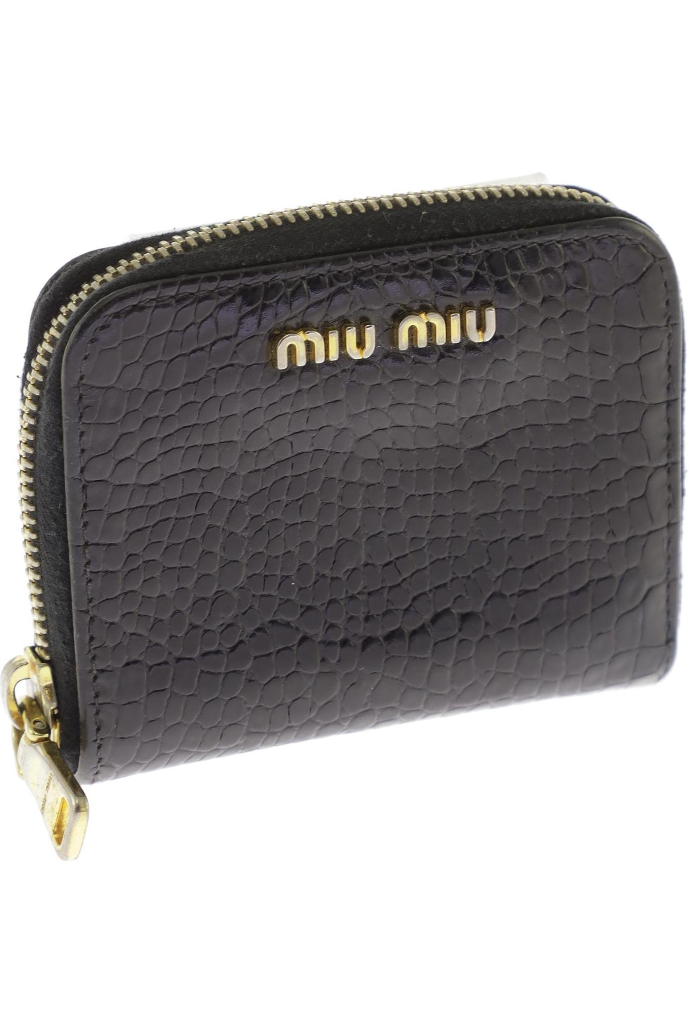 

Miu Miu Damen Portemonnaie, schwarz, Gr.