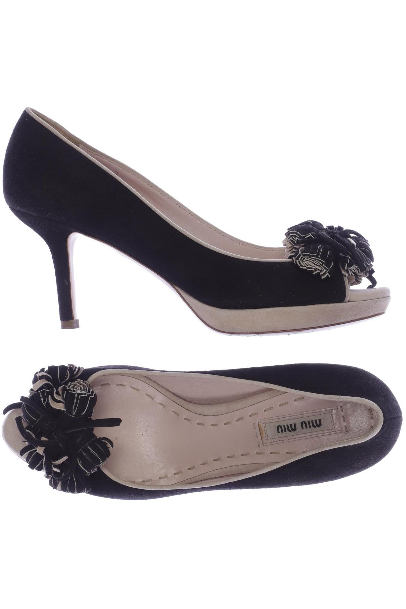 

Miu Miu Damen Pumps, schwarz, Gr. 37.5